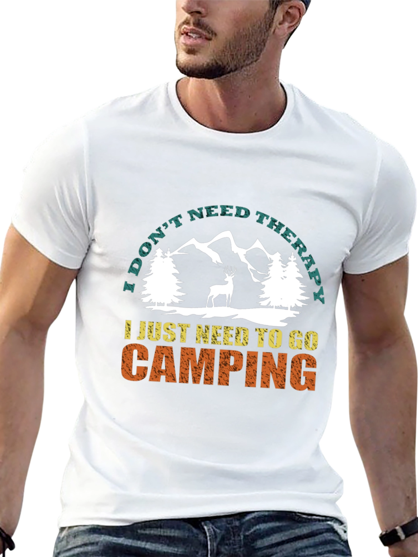 Camping Therapy T-Shirt Nature Lover Tee