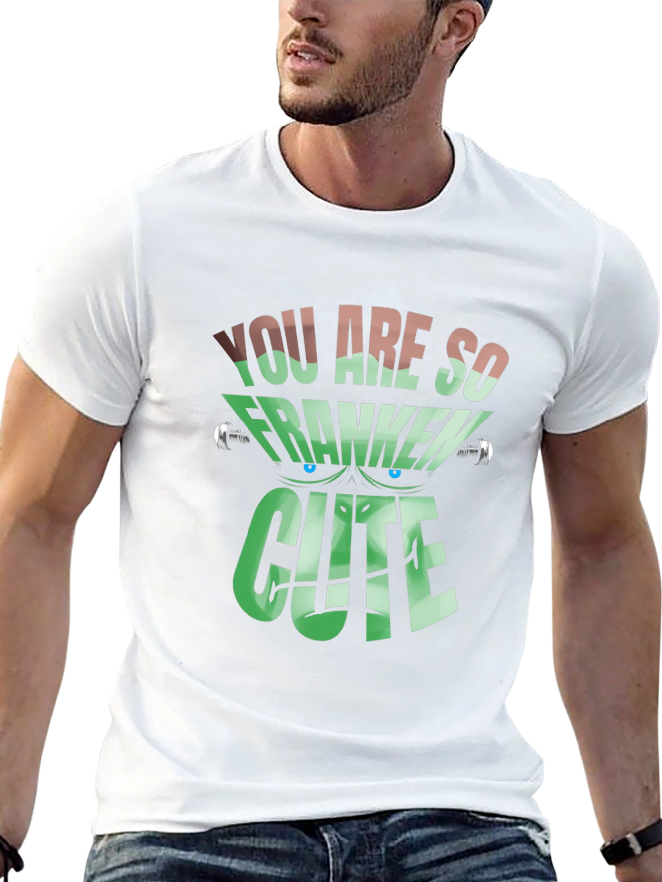 Franken Cute Graphic Tee - Halloween Apparel