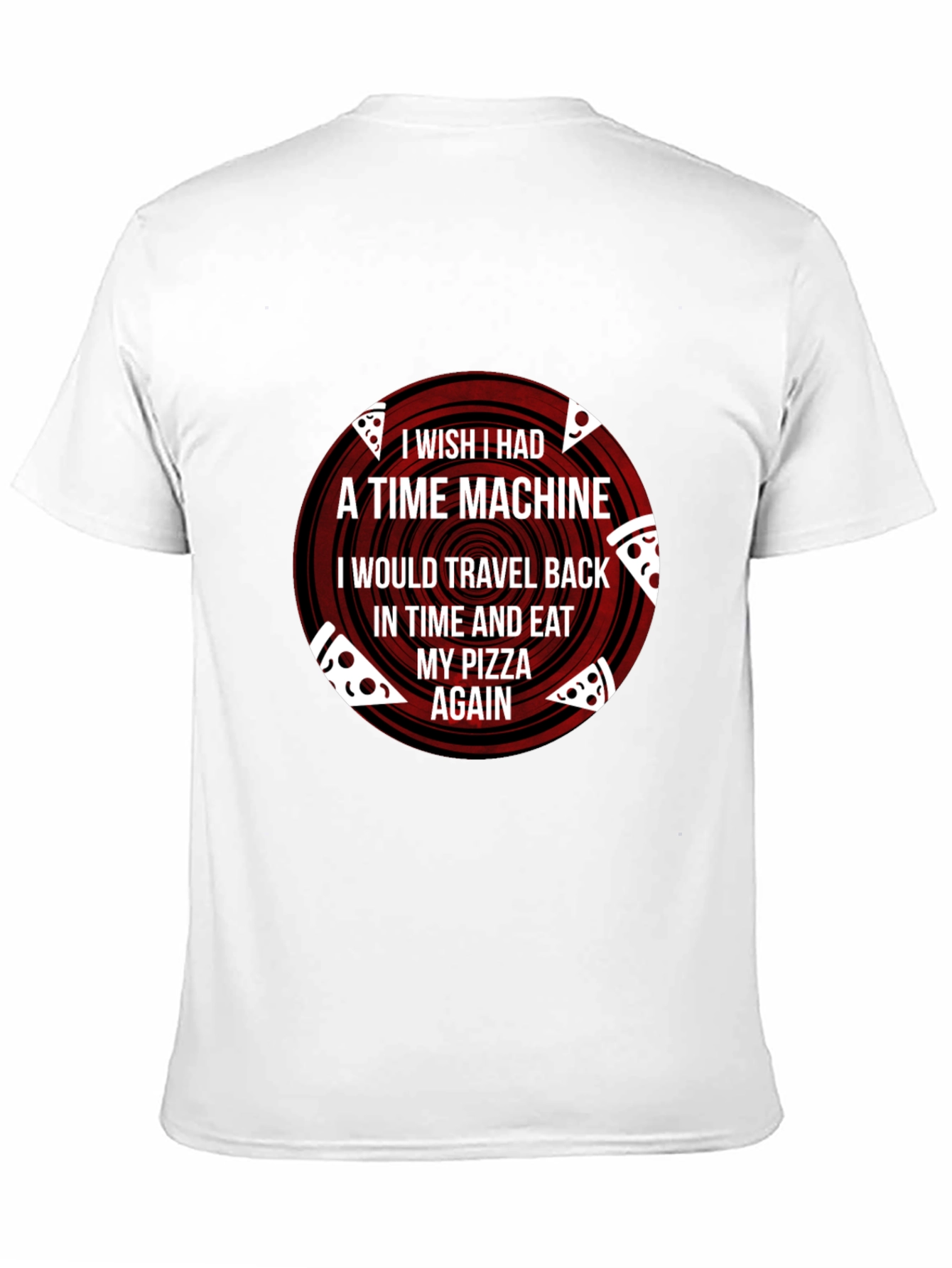 Pizza Time Machine Graphic T-Shirt