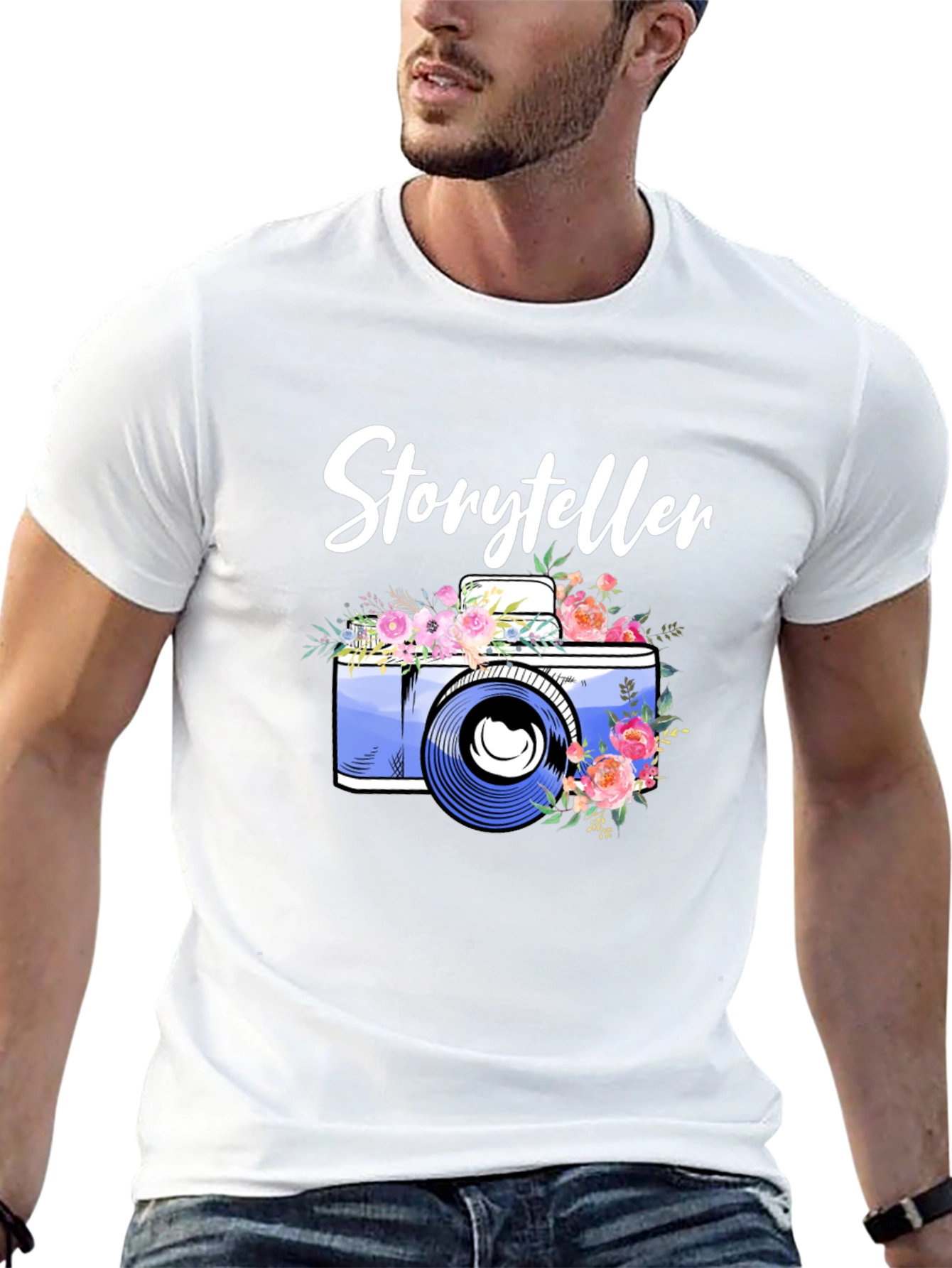Storyteller Camera Floral Graphic Tee
