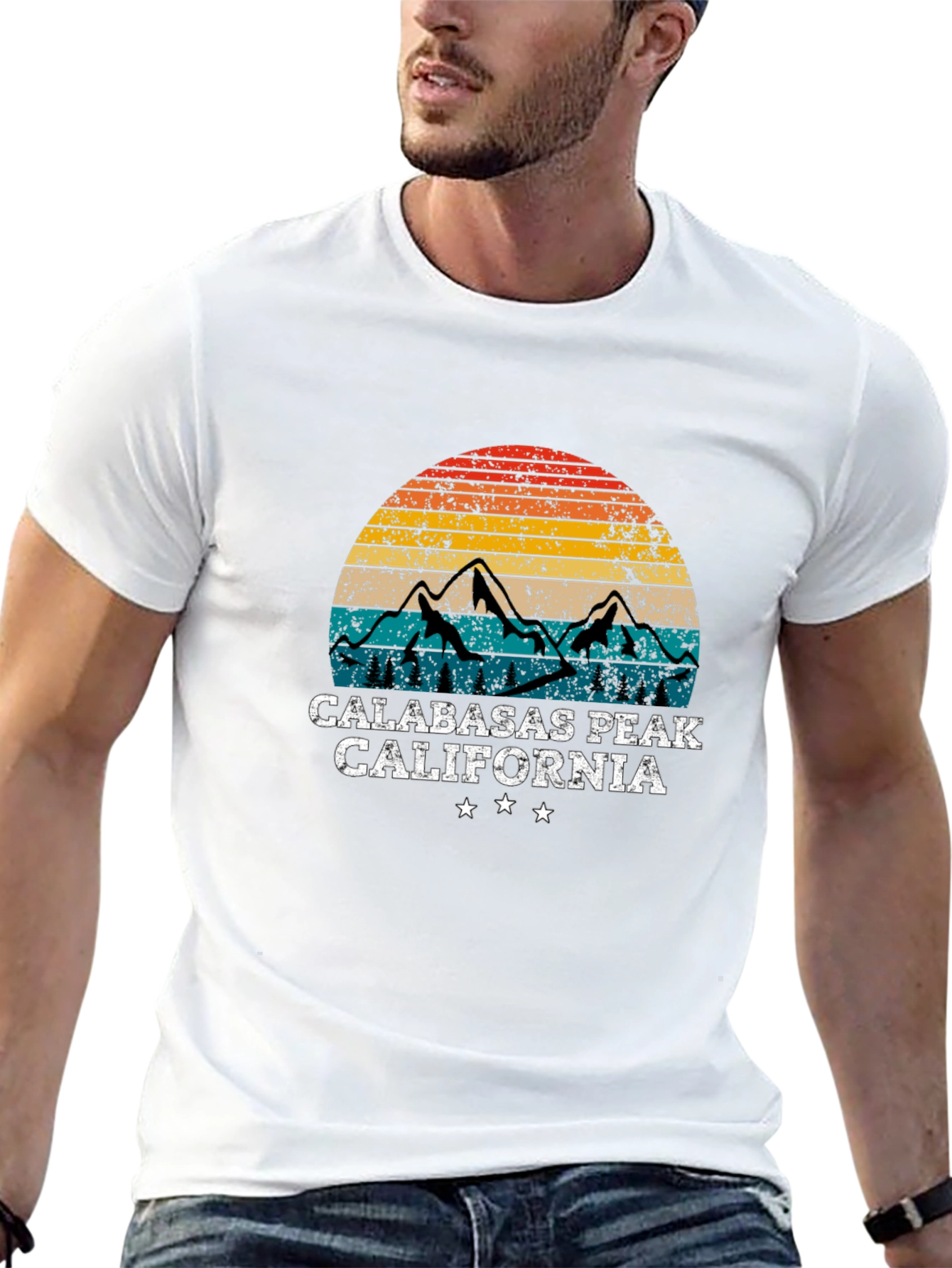 Calabasas Peak California Graphic T-Shirt