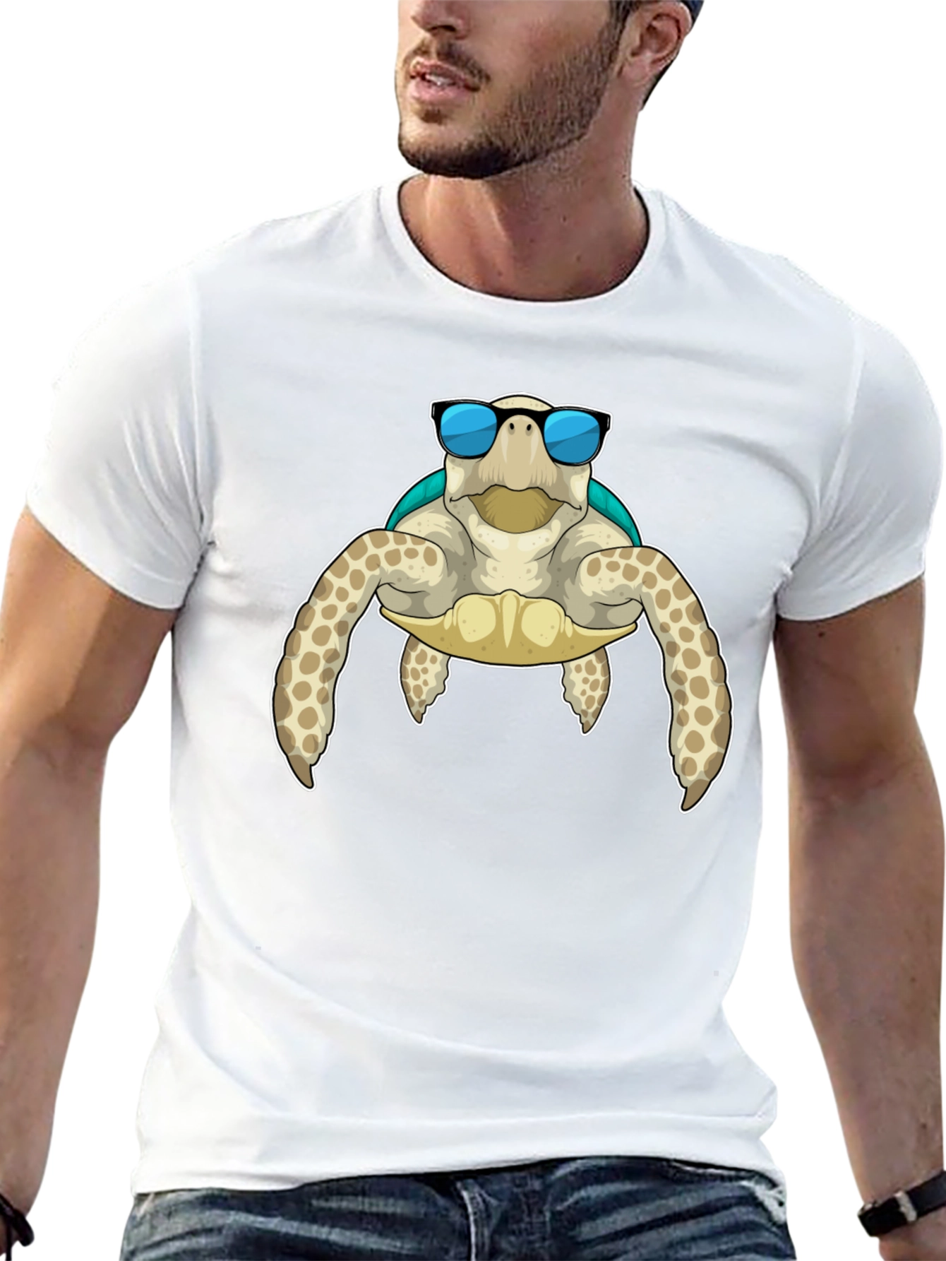 Cool Turtle Graphic T-Shirt