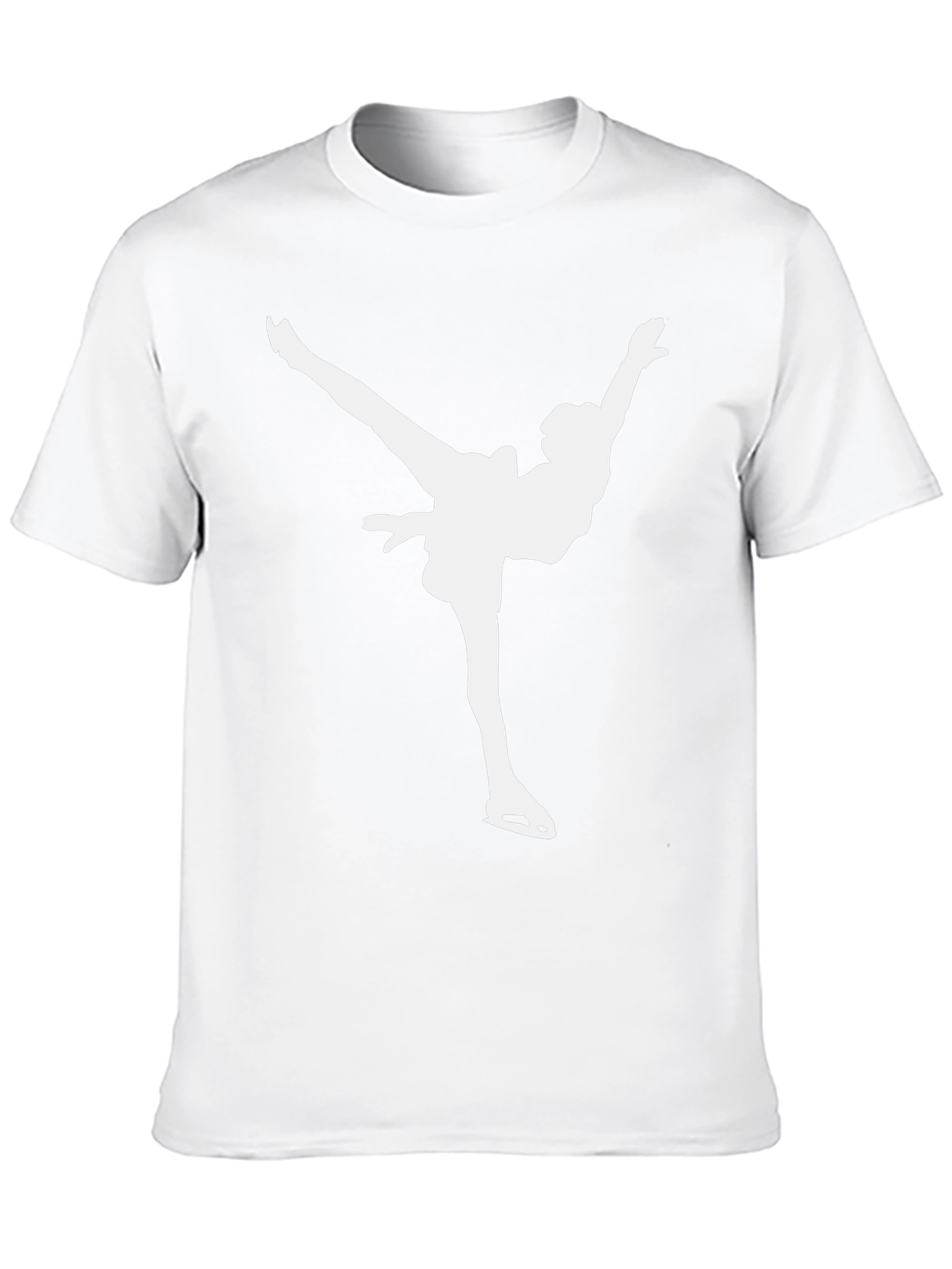 Figure Skater Graphic Tee - Black Cotton T-Shirt