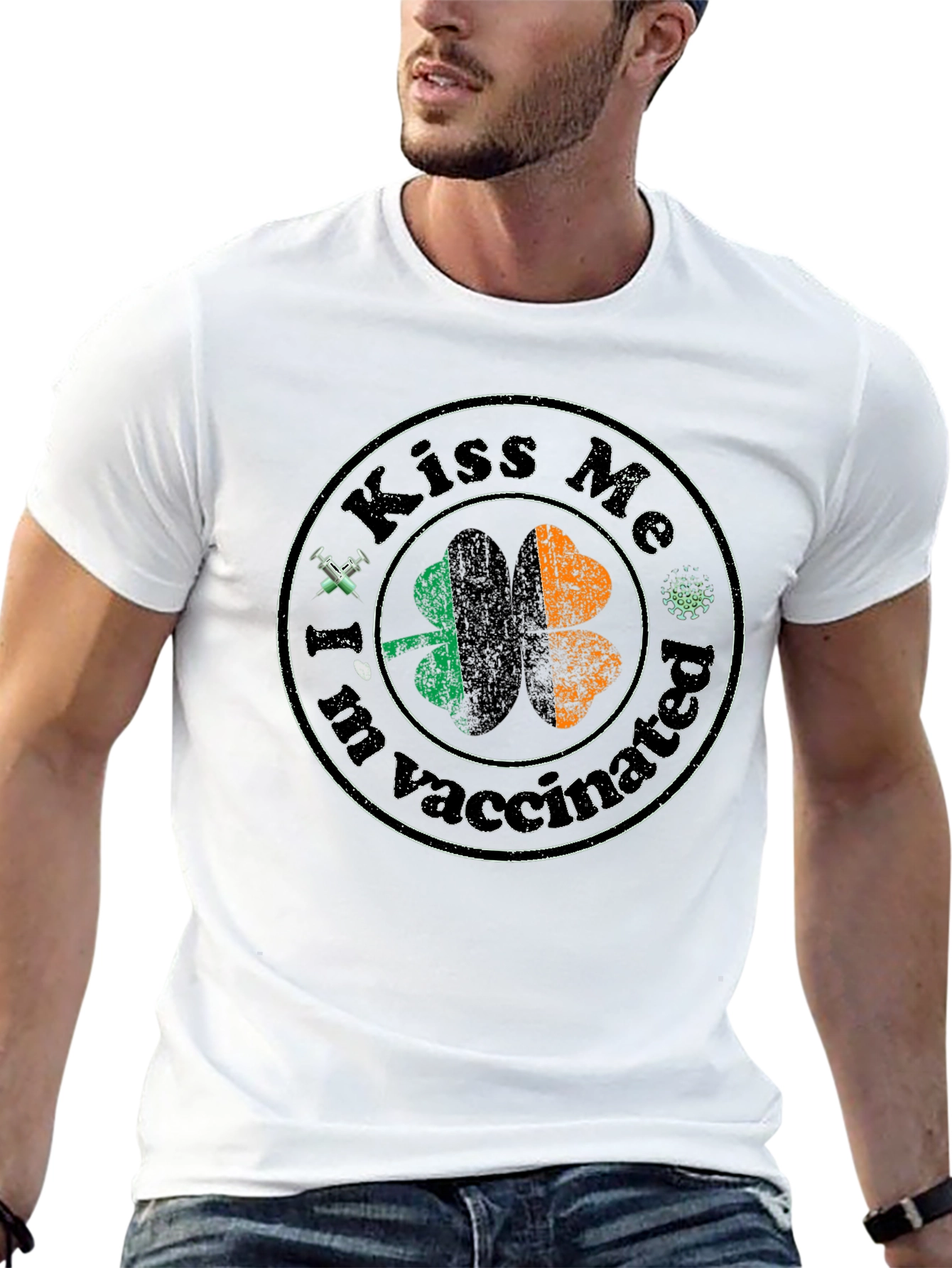 Kiss Me Im Vaccinated St. Patricks Day T-Shirt