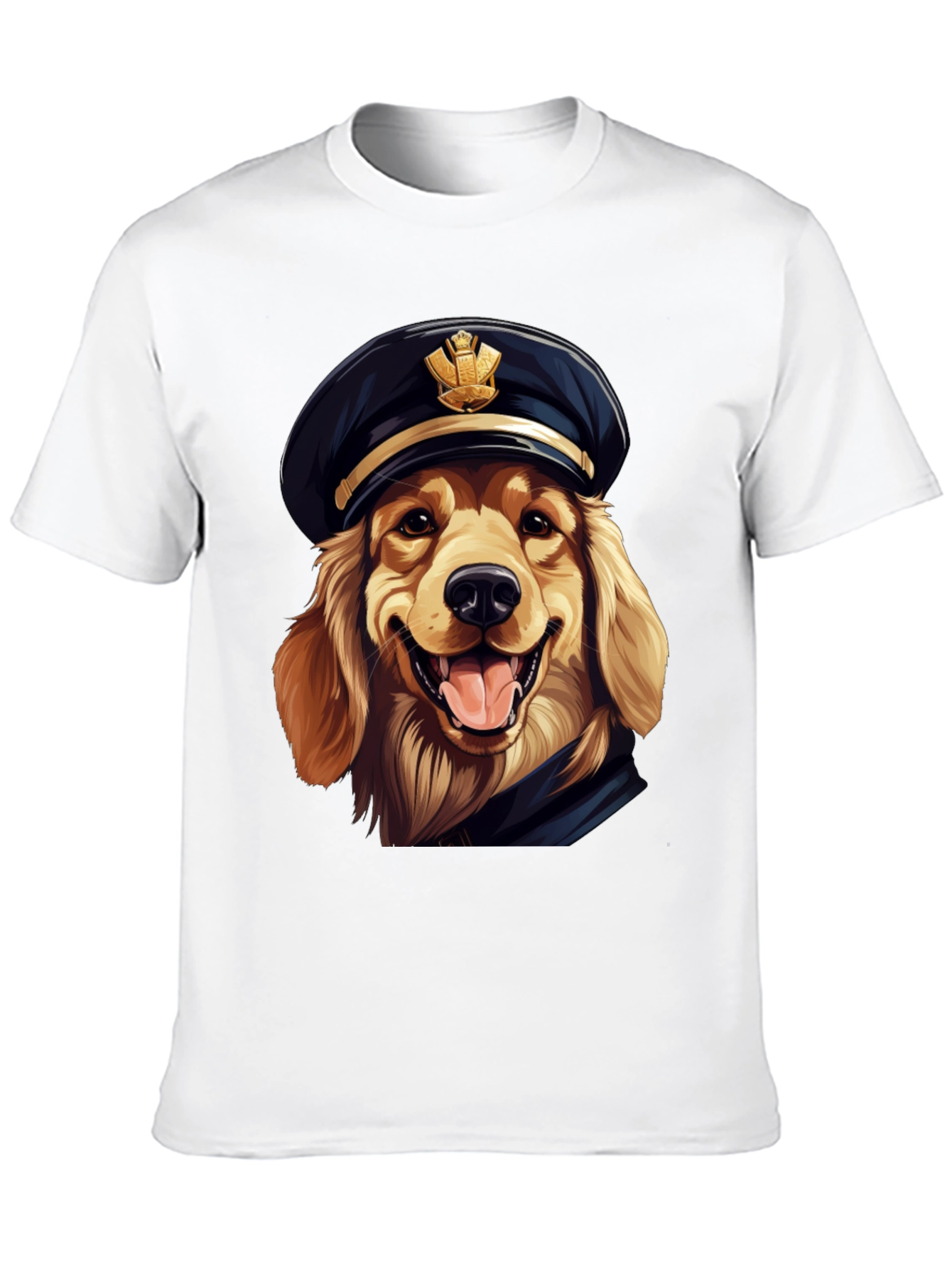 Dog Captain T-Shirt - Golden Retriever Humor Tee