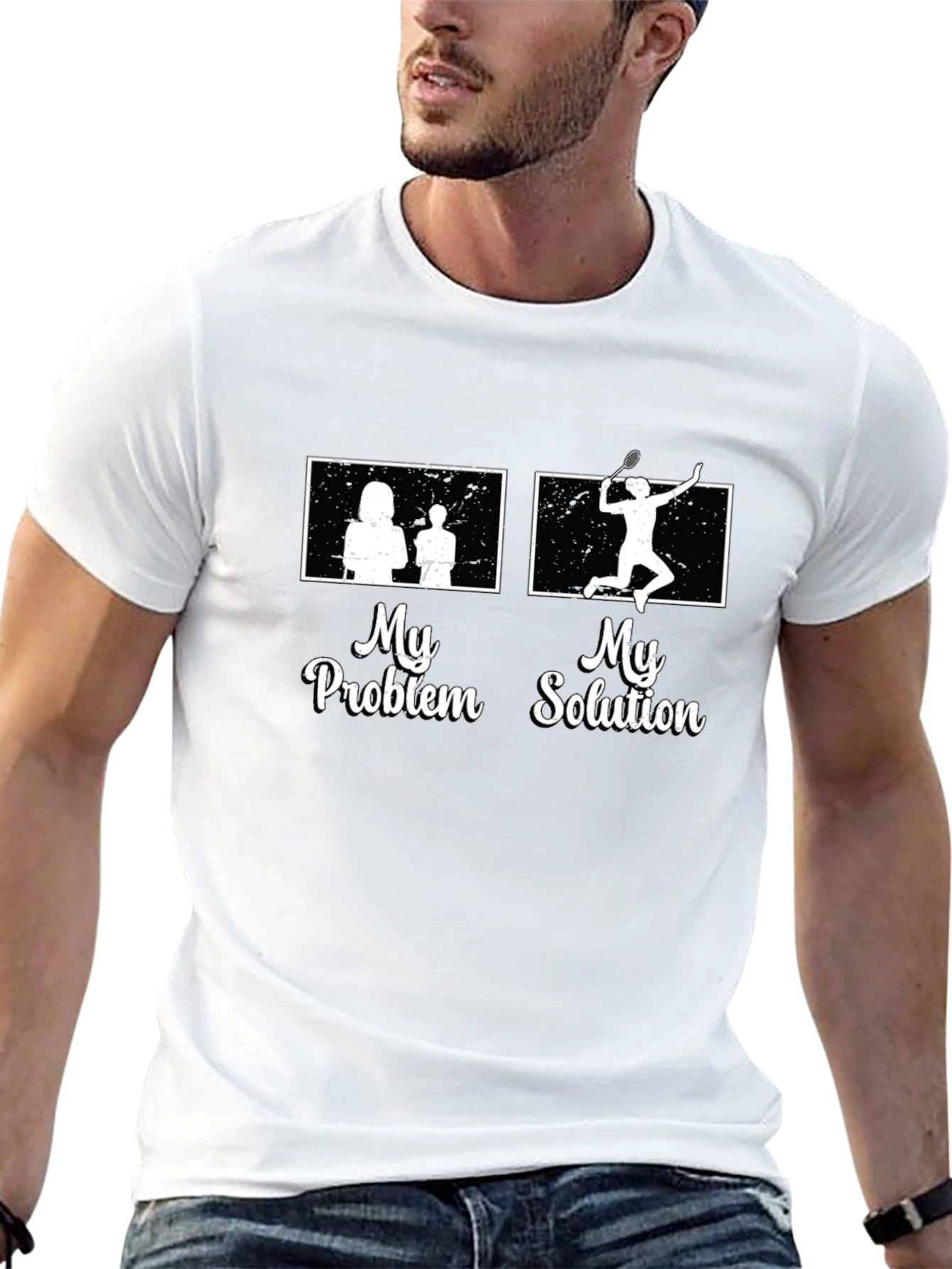 My Problem My Solution Badminton T-Shirt