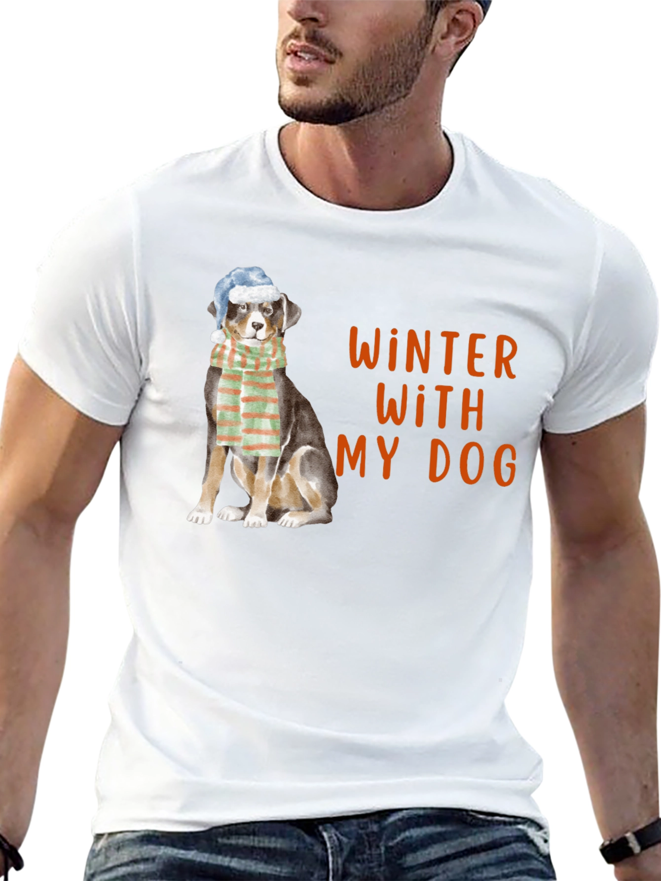 Winter With My Dog Graphic Tee