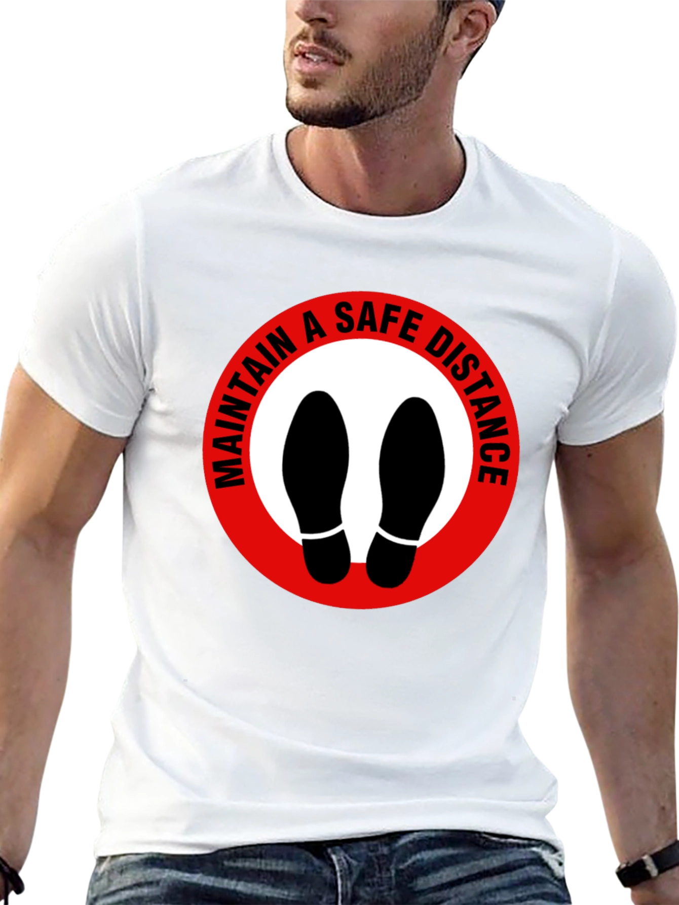 Maintain Safe Distance Graphic Tee