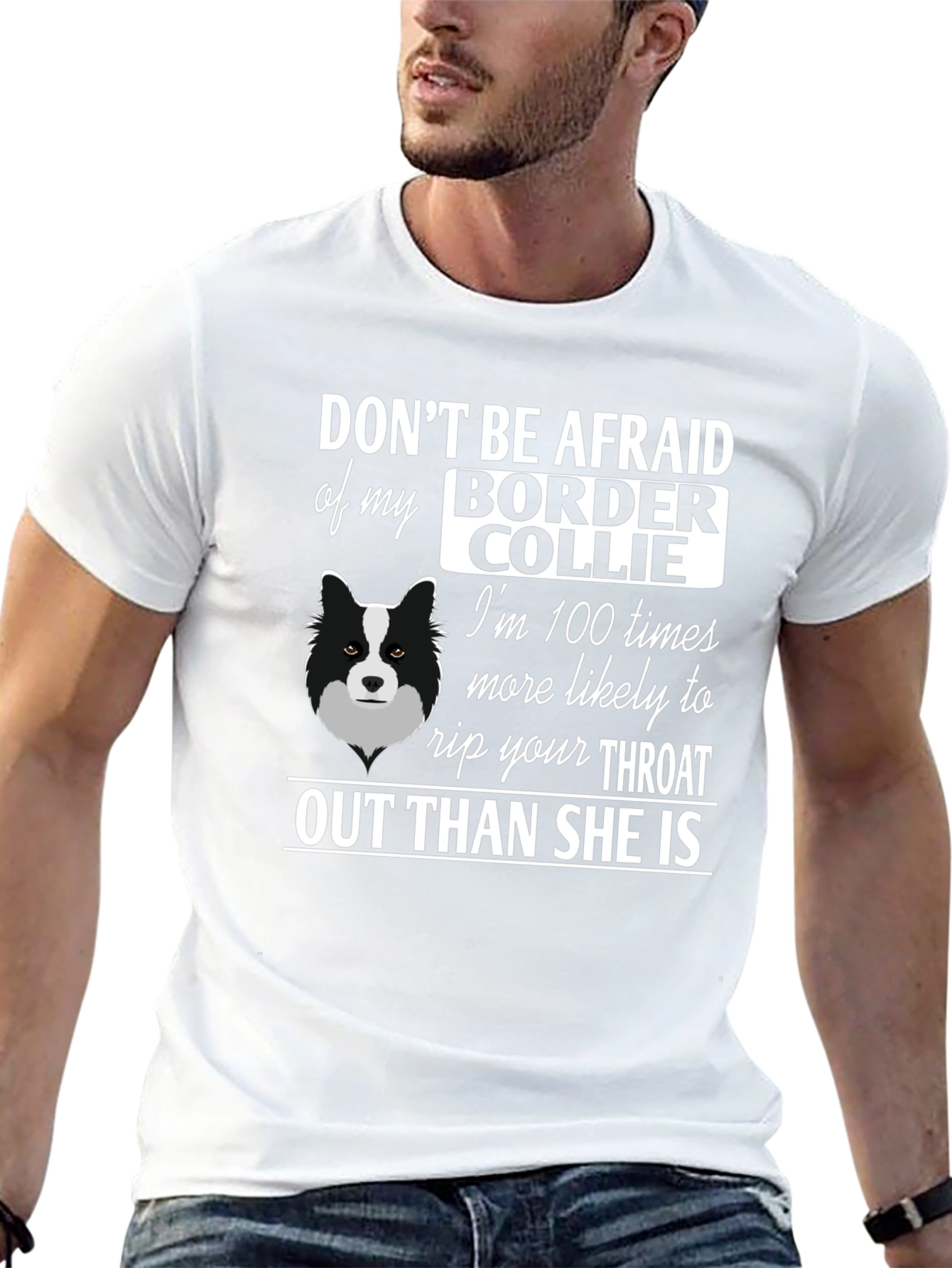 Funny Border Collie Graphic T-Shirt