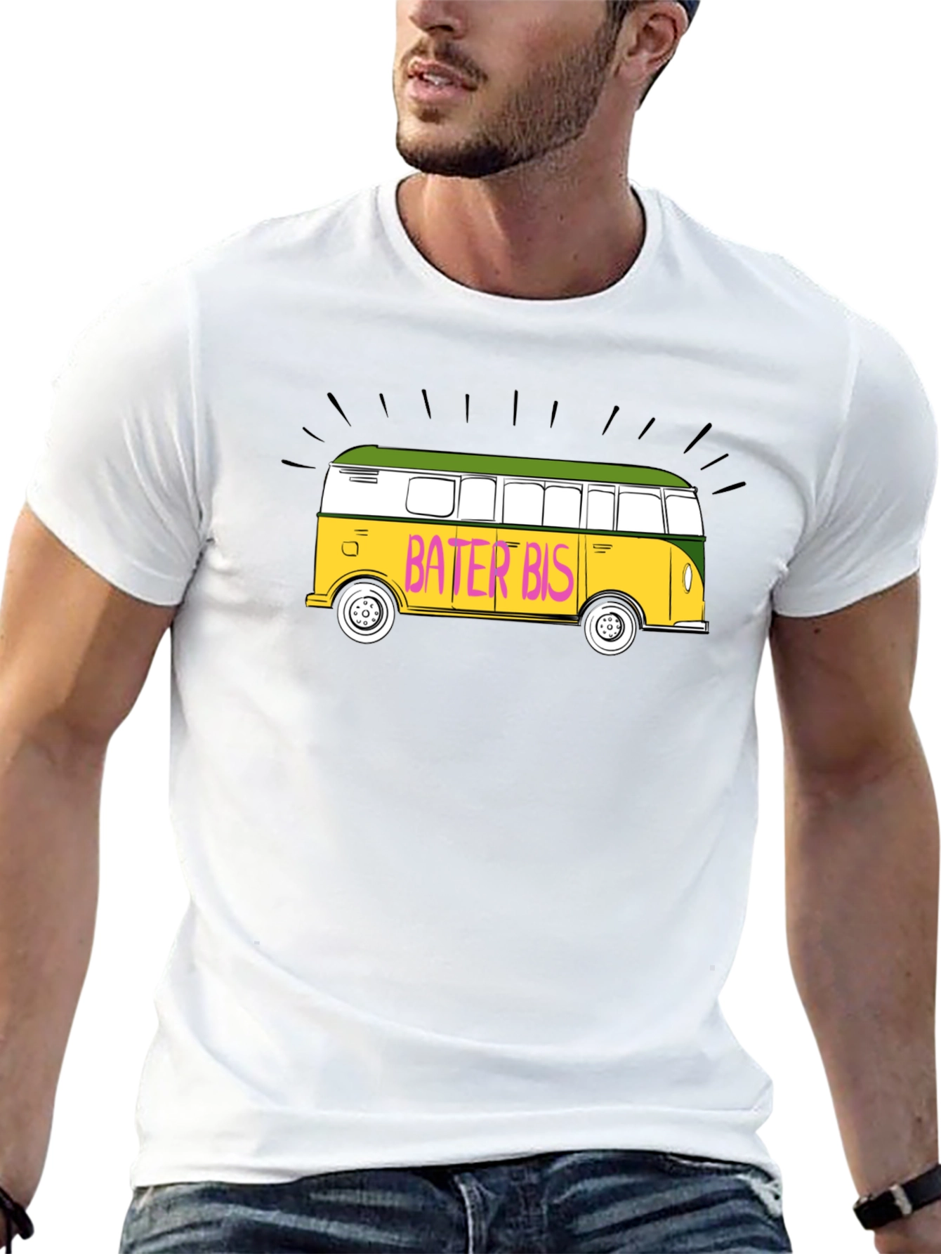 Bater Bis Graphic T-Shirt - Retro Bus Design