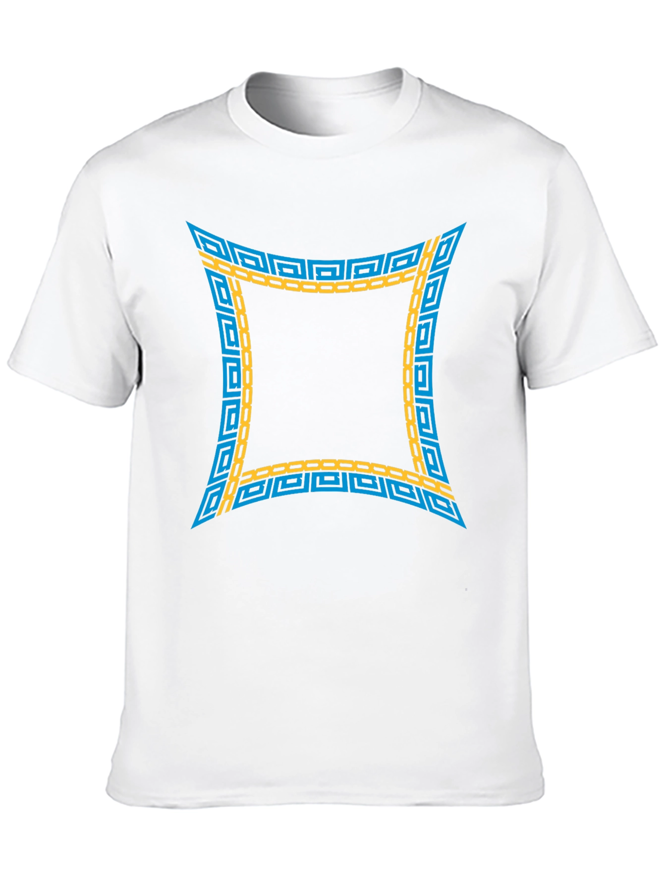 Trendy Graphic Tee - Geometric Design