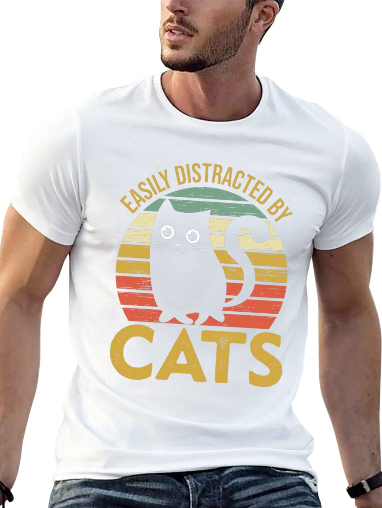 Easily Distracted By Cats T-Shirt