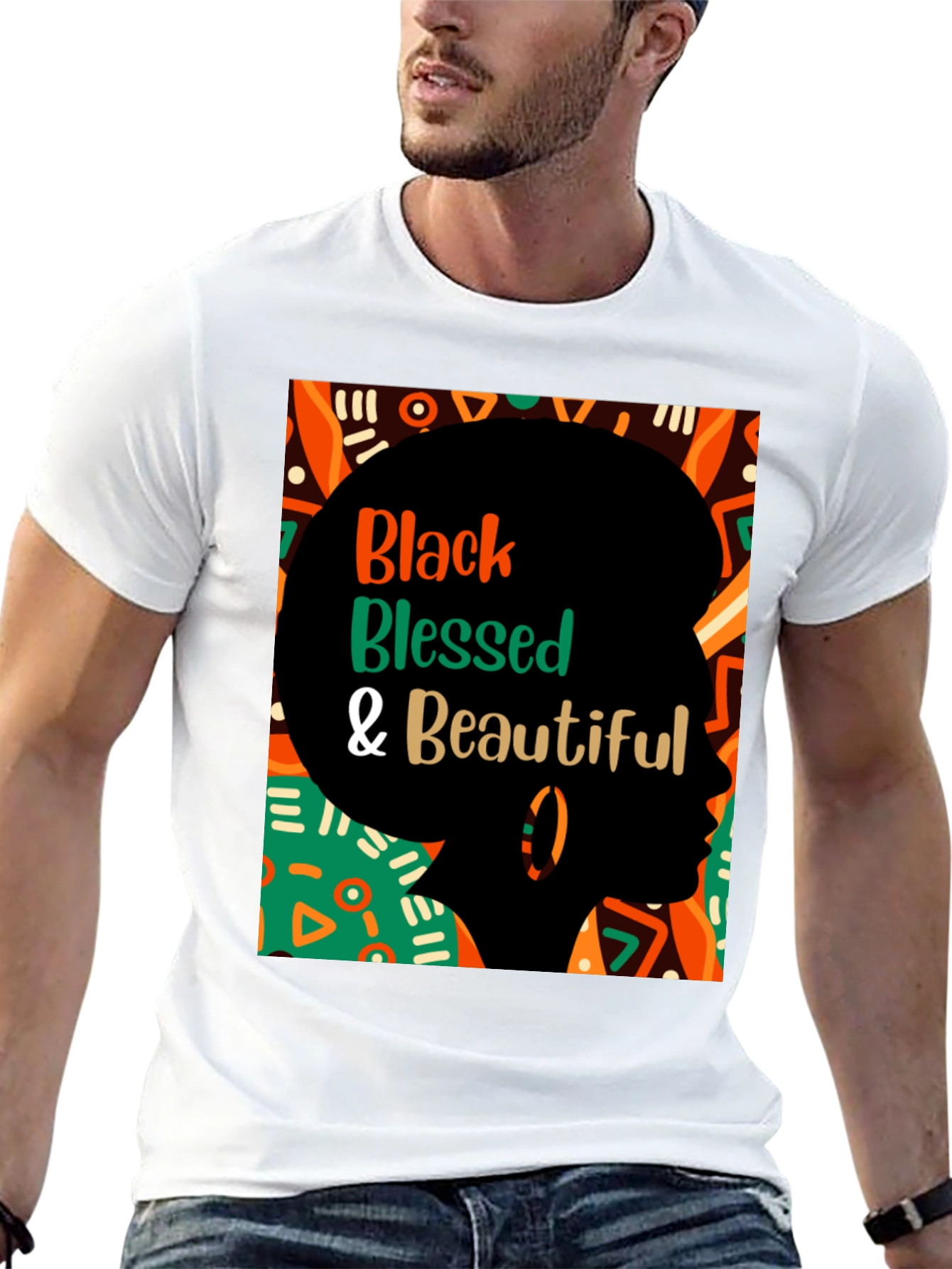 Black Blessed & Beautiful Graphic Tee
