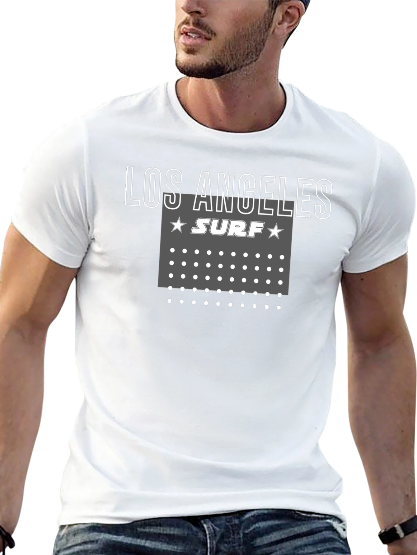 Los Angeles Surf Graphic Tee - Casual Style