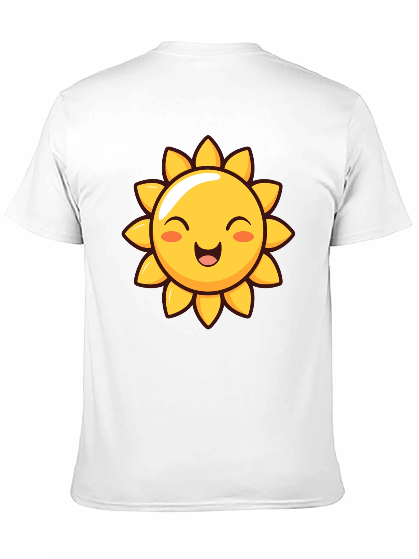 Happy Sunshine Graphic Tee - Black Cotton T-Shirt