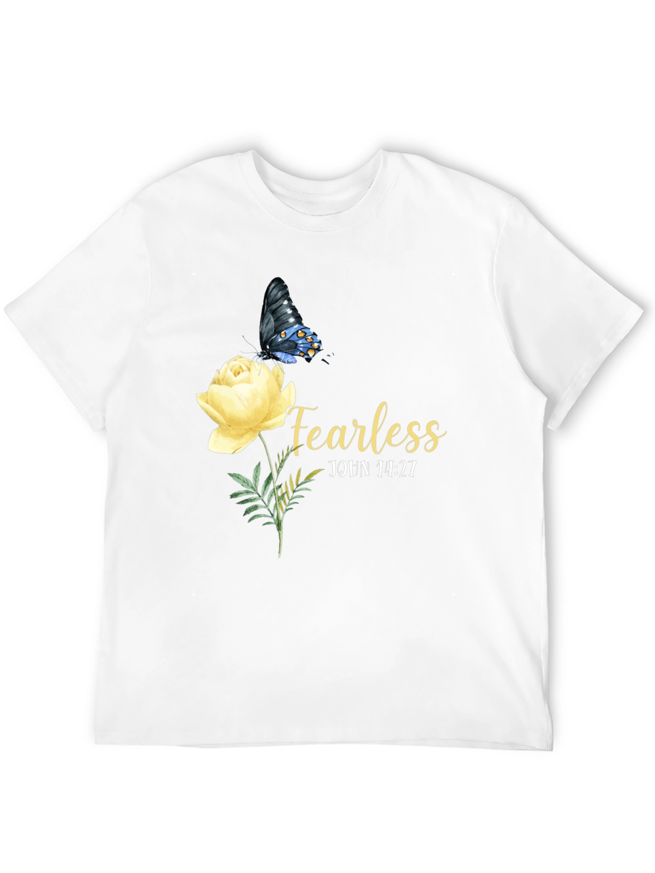 Fearless Butterfly Rose Graphic Tee