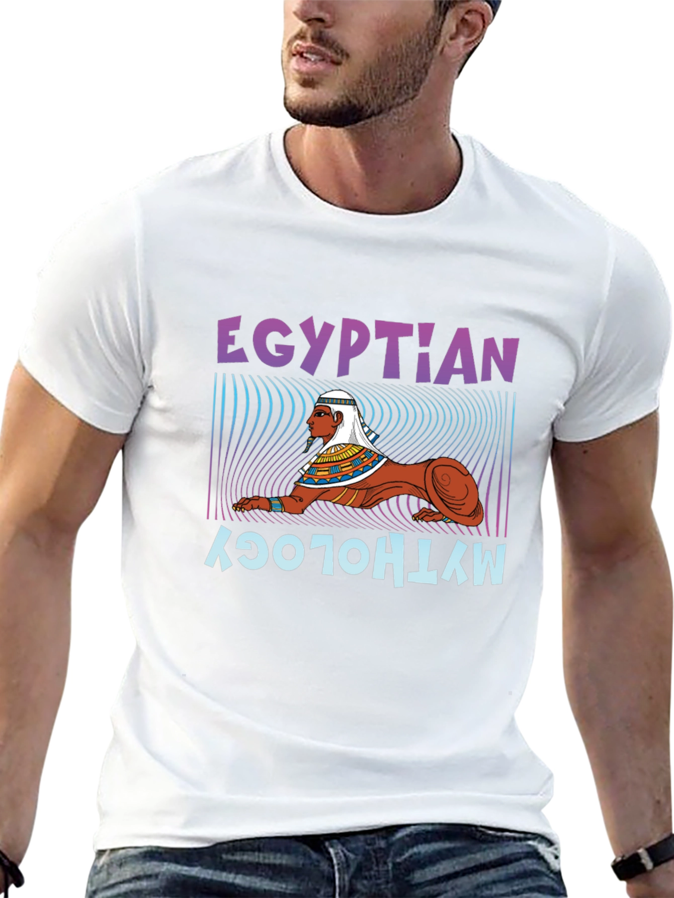 Egyptian Mythology Sphinx Graphic T-Shirt