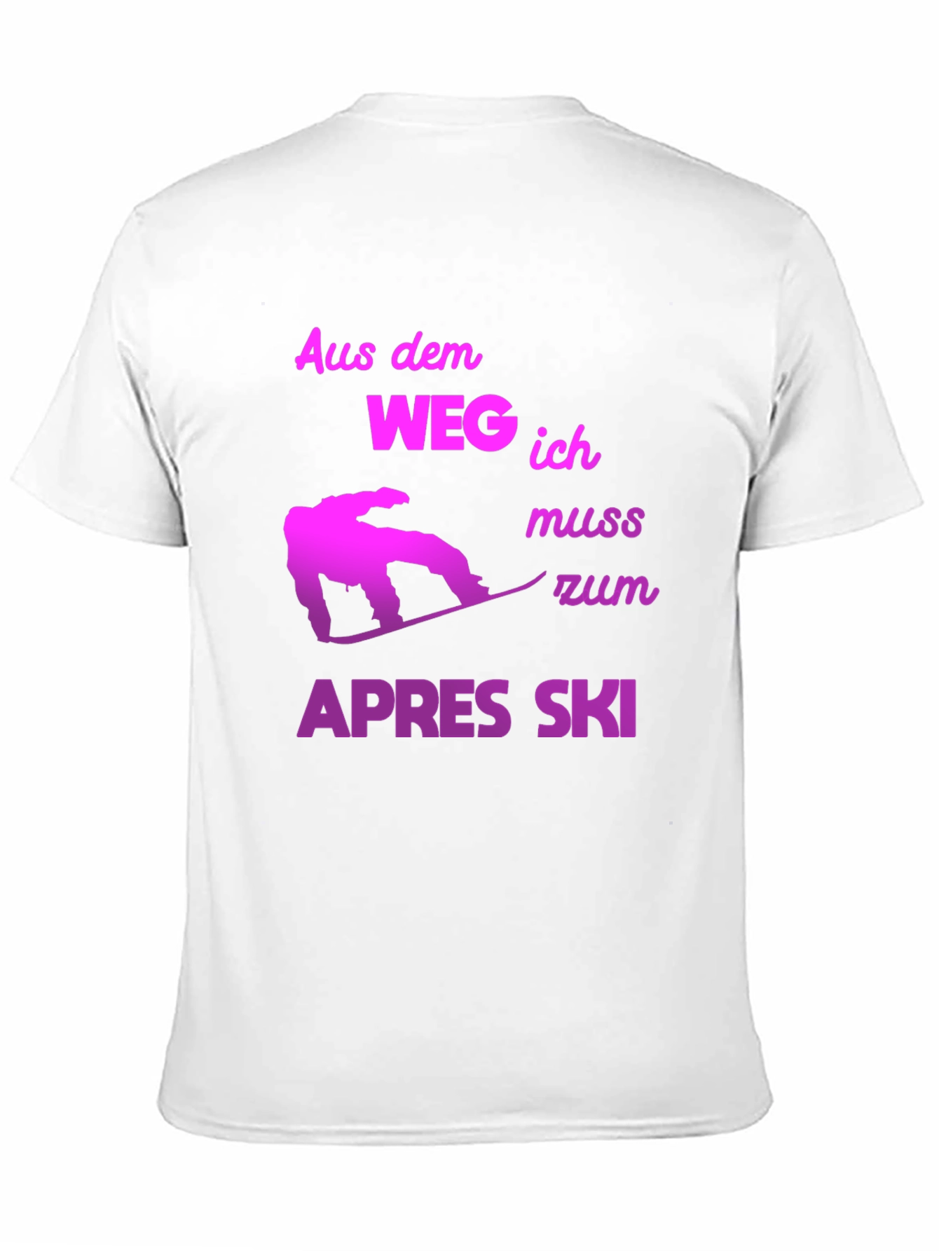 Apres Ski T-Shirt - Snowboarder Design