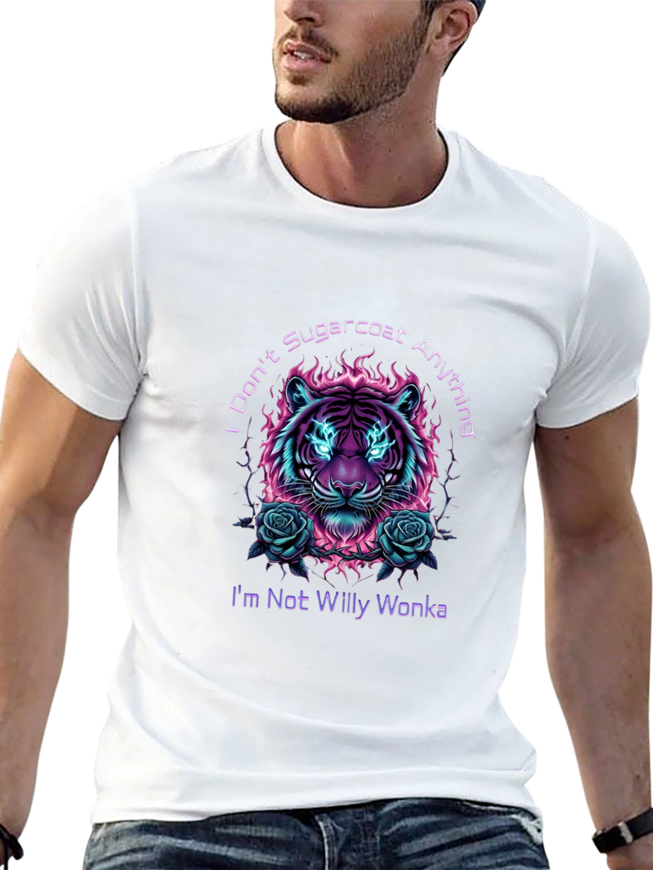 I Dont Sugarcoat T-Shirt - Willy Wonka Tiger Design
