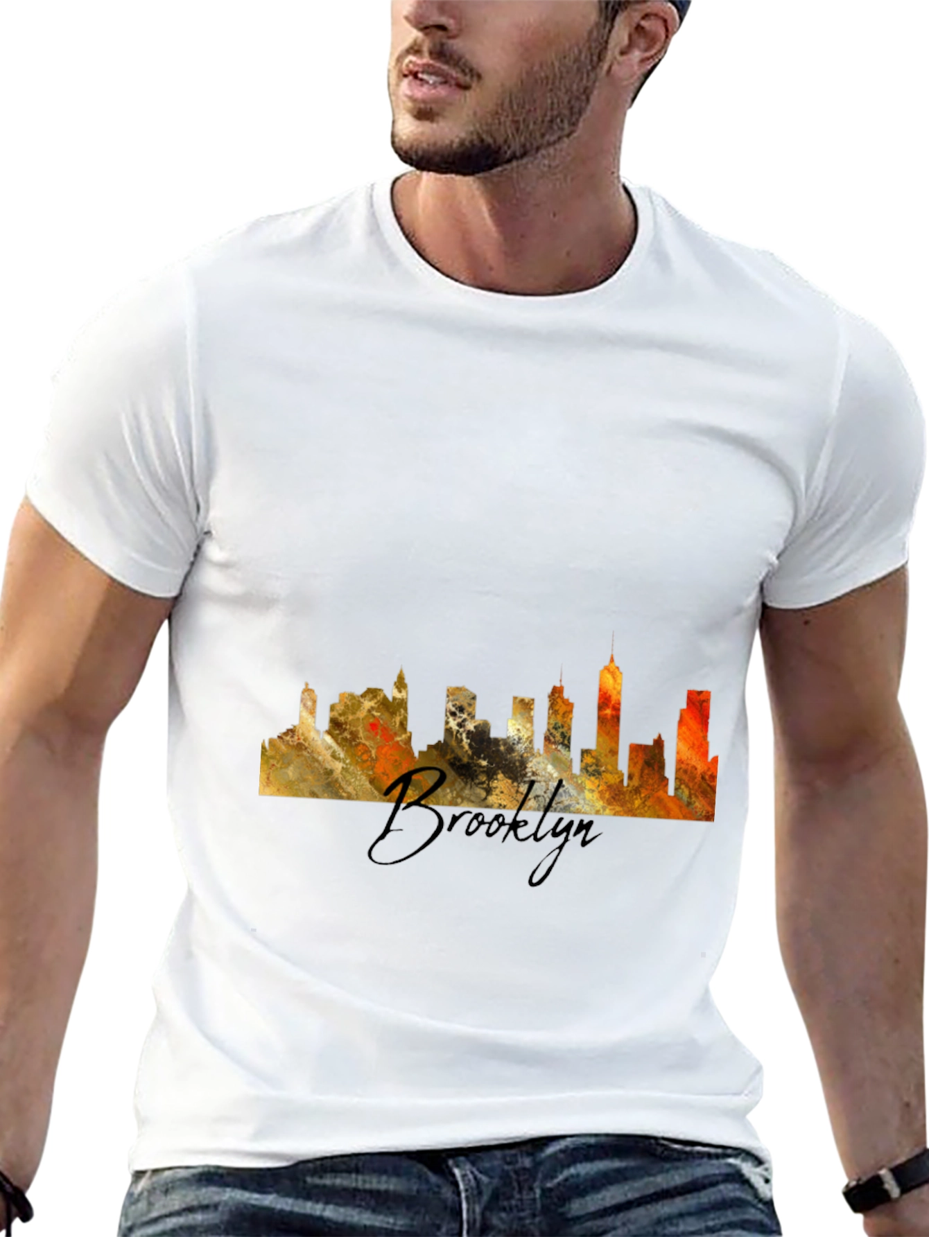 Brooklyn Skyline Black T-Shirt
