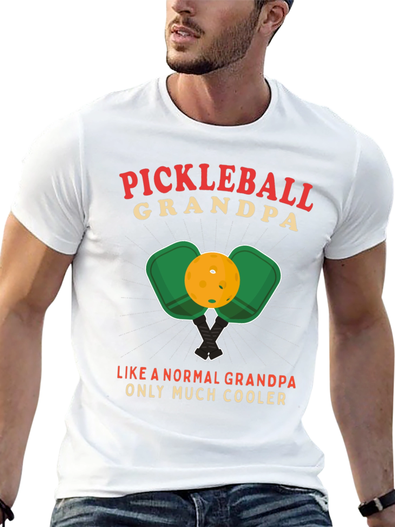 Pickleball Grandpa T-Shirt - Cool Grandpa Edition!