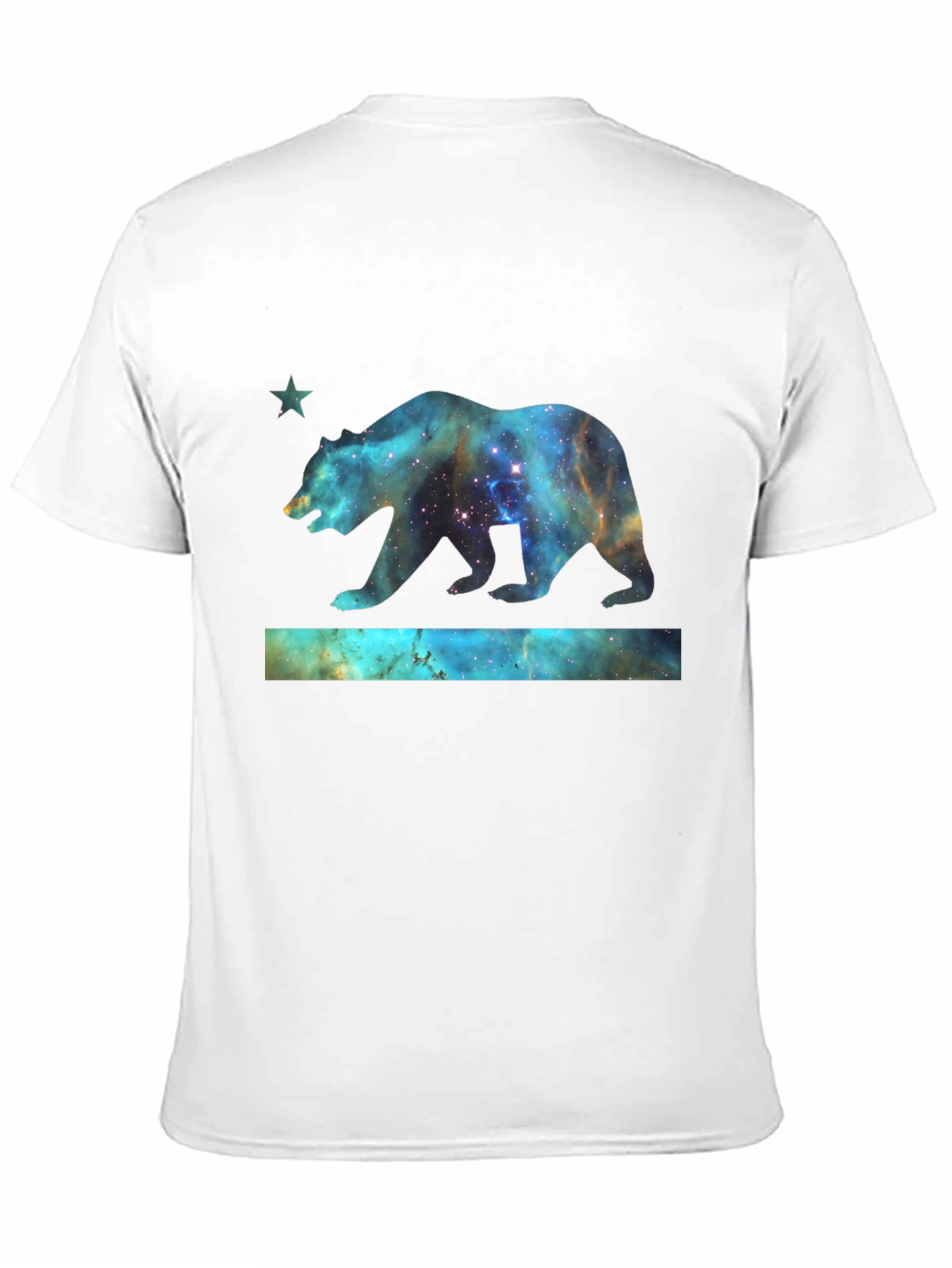 Cosmic California Bear T-Shirt - Black