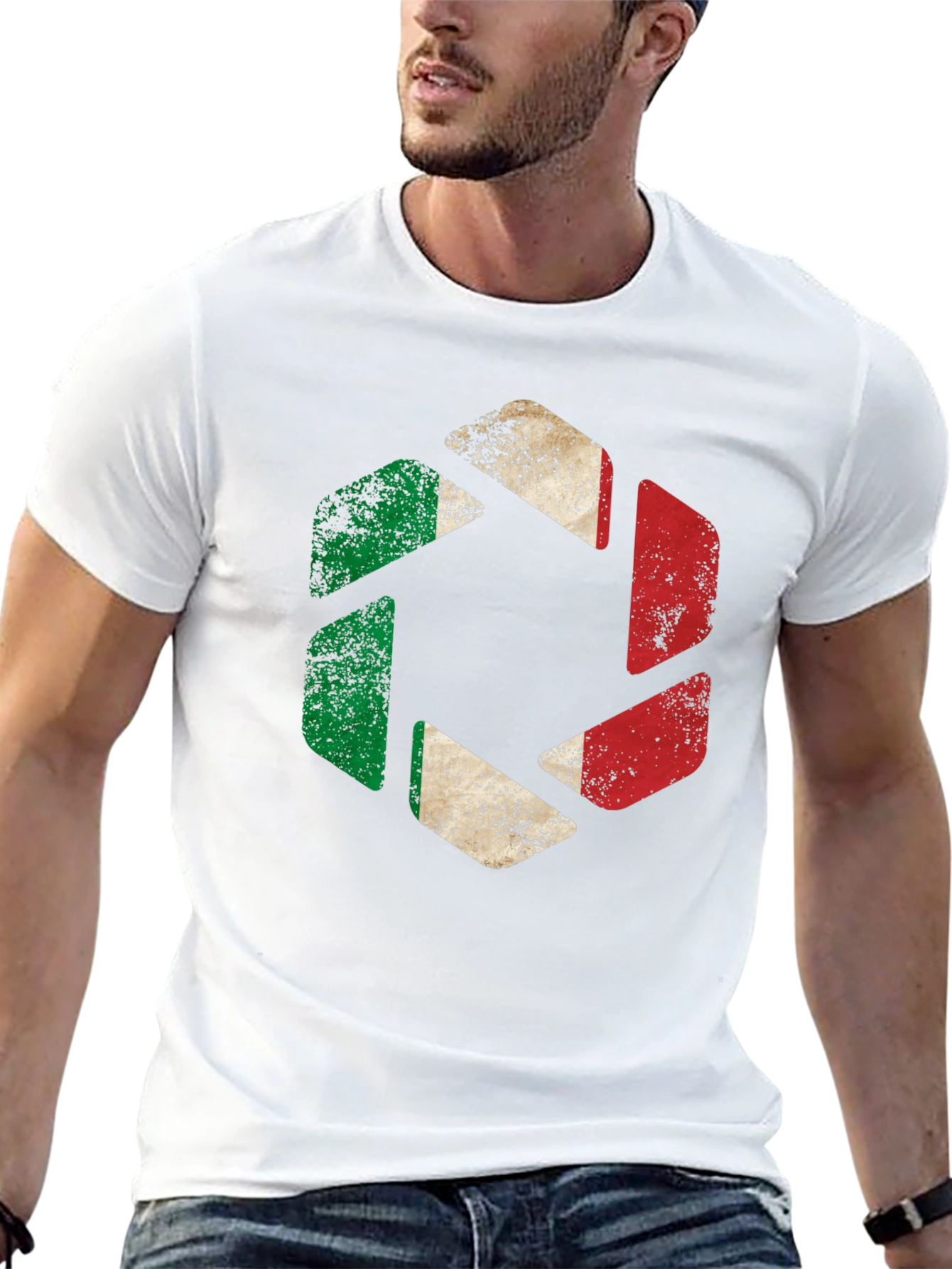 Italian Flag Camera Aperture T-Shirt