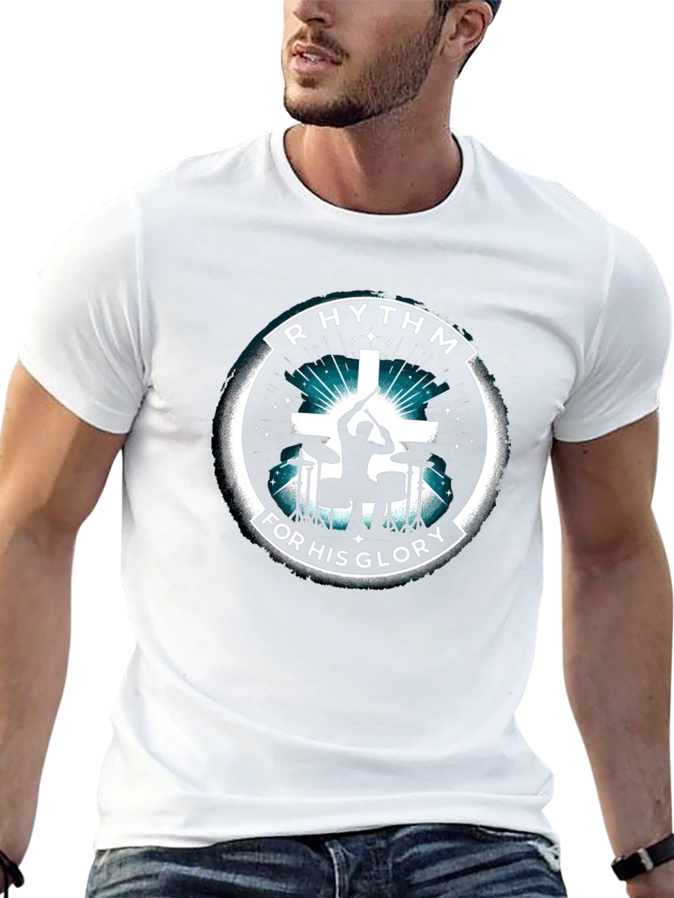 Rhythm For His Glory Black T-Shirt