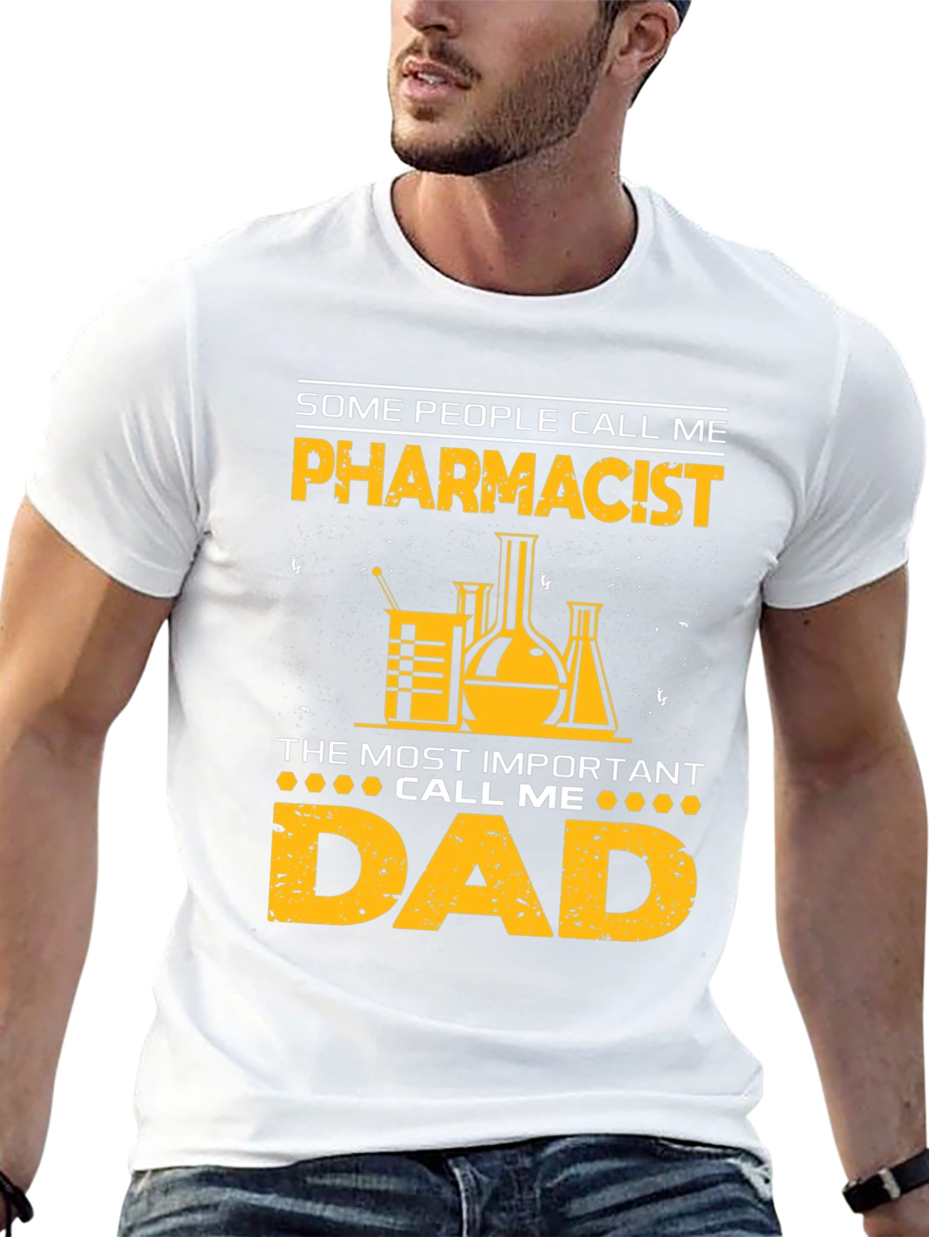 Pharmacist Dad Graphic T-Shirt - Funny Fathers Day Gift