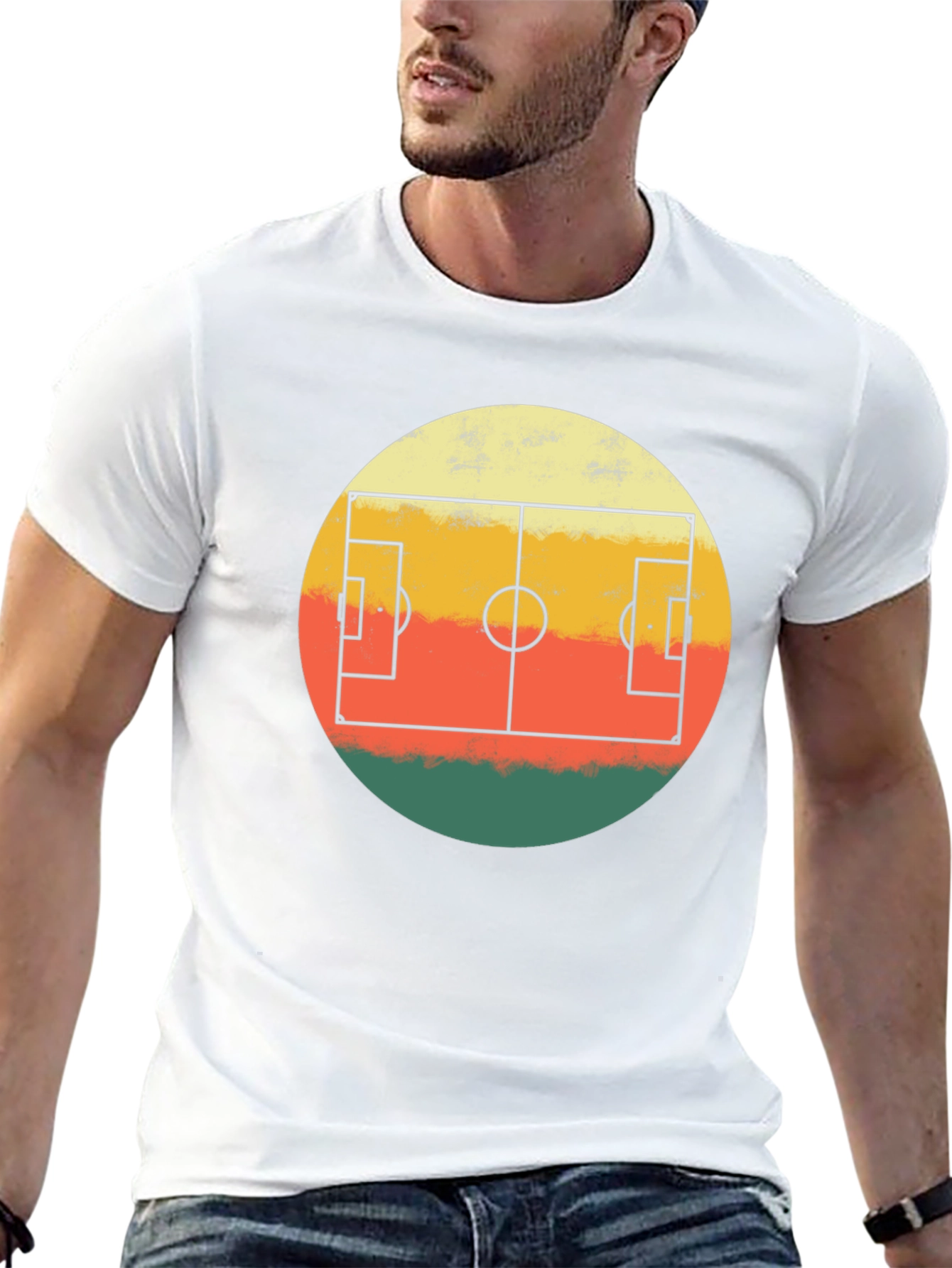 Retro Soccer Field T-Shirt