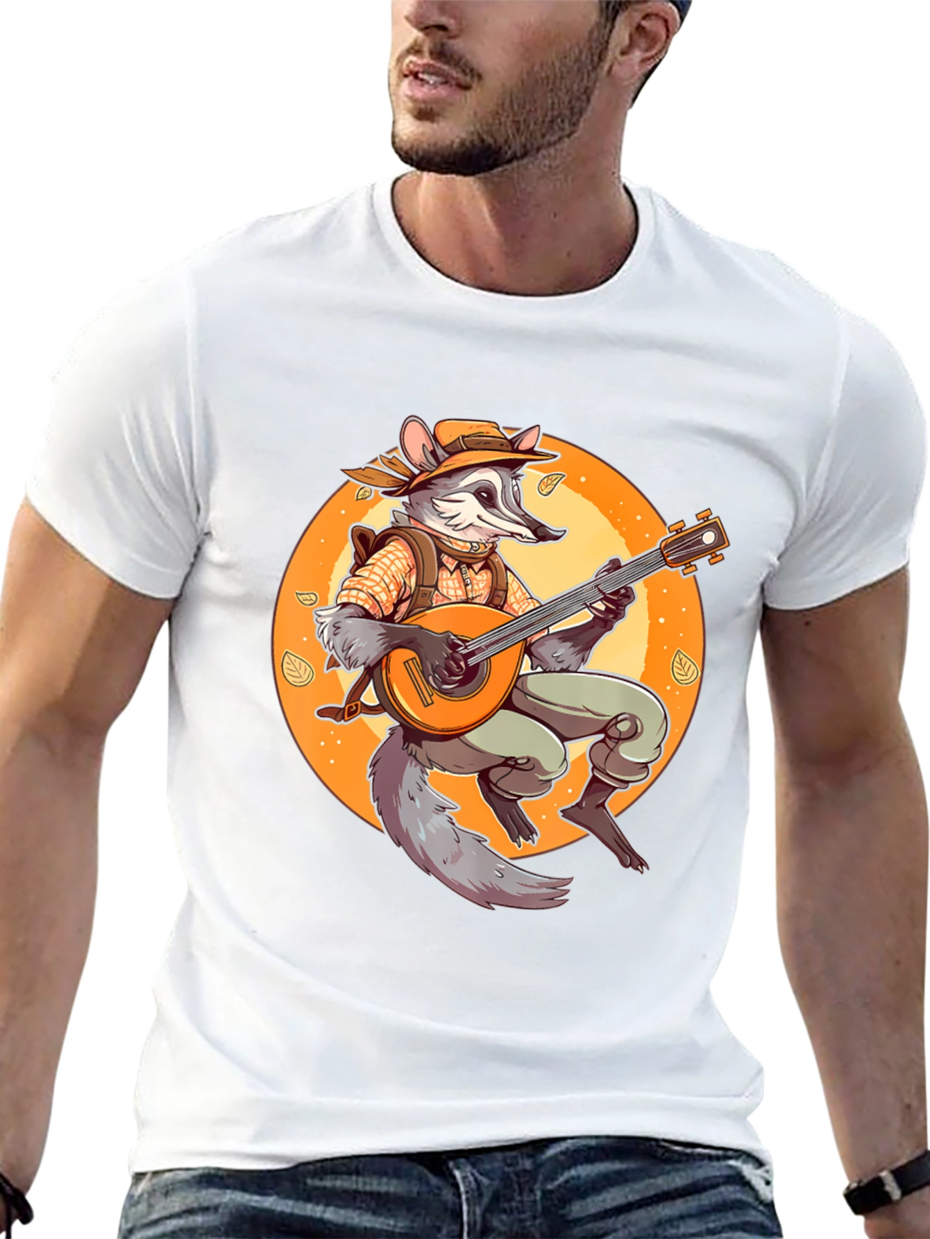 Bard Raccoon T-Shirt - Musician Animal Tee