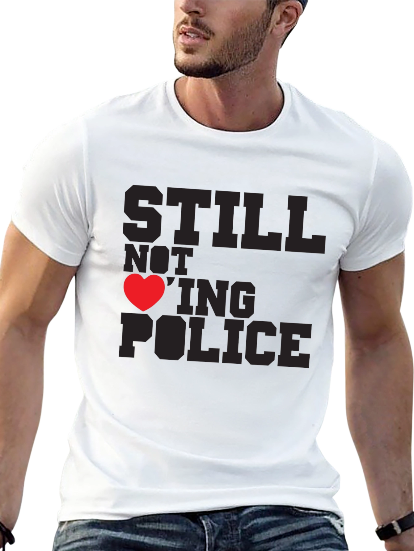 Still Not Loving Police Graphic Tee - Black