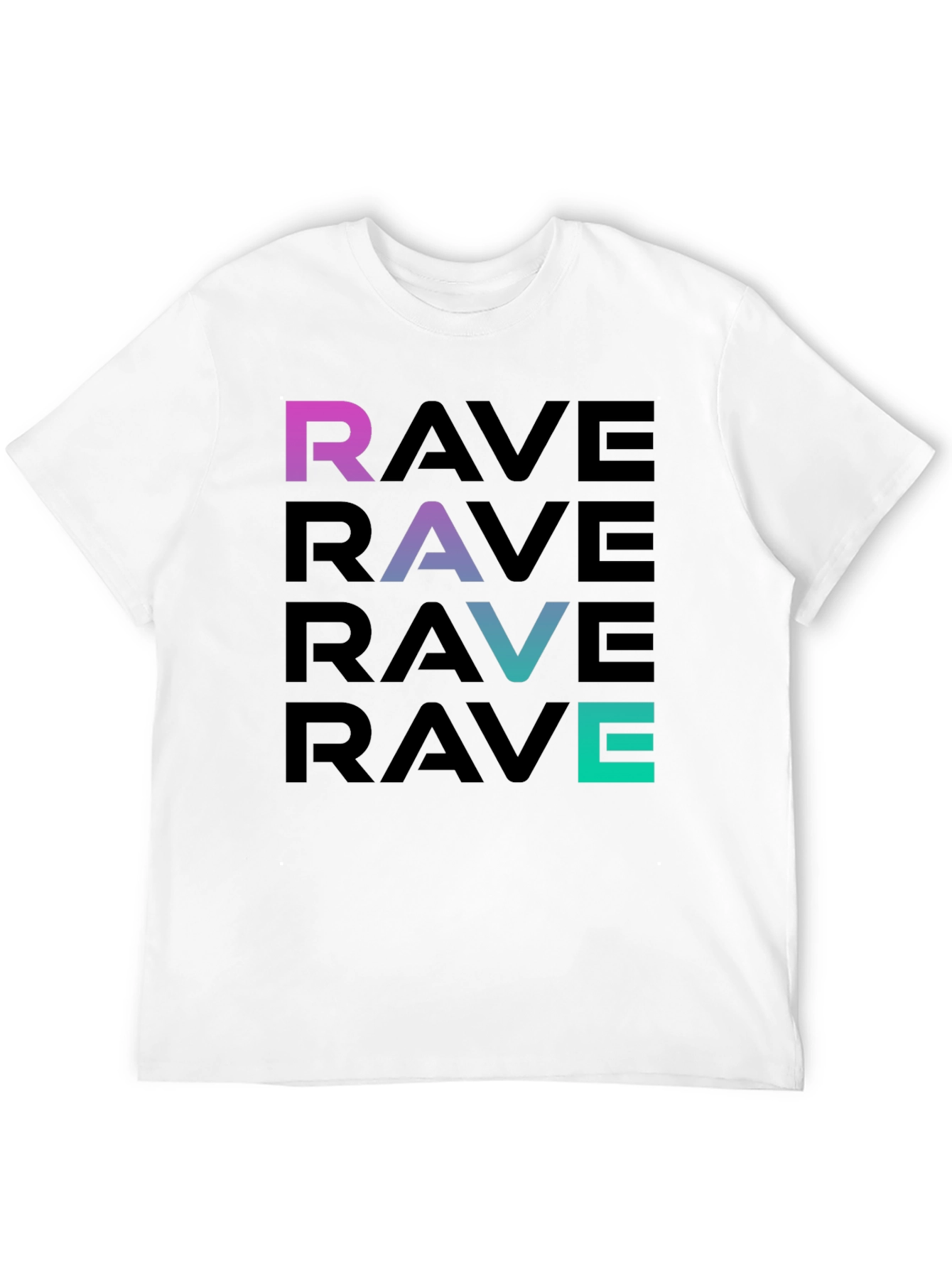 Rave Gradient T-Shirt - Club Party Apparel