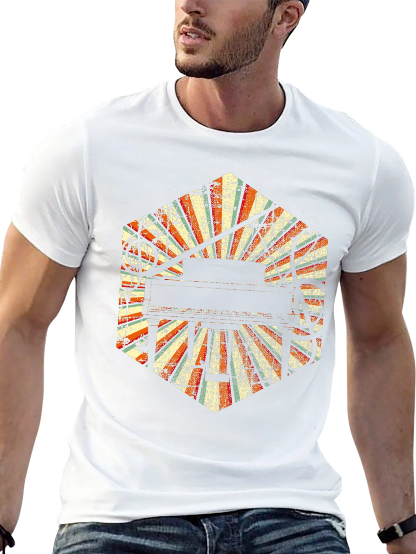 Retro Piano Music T-Shirt