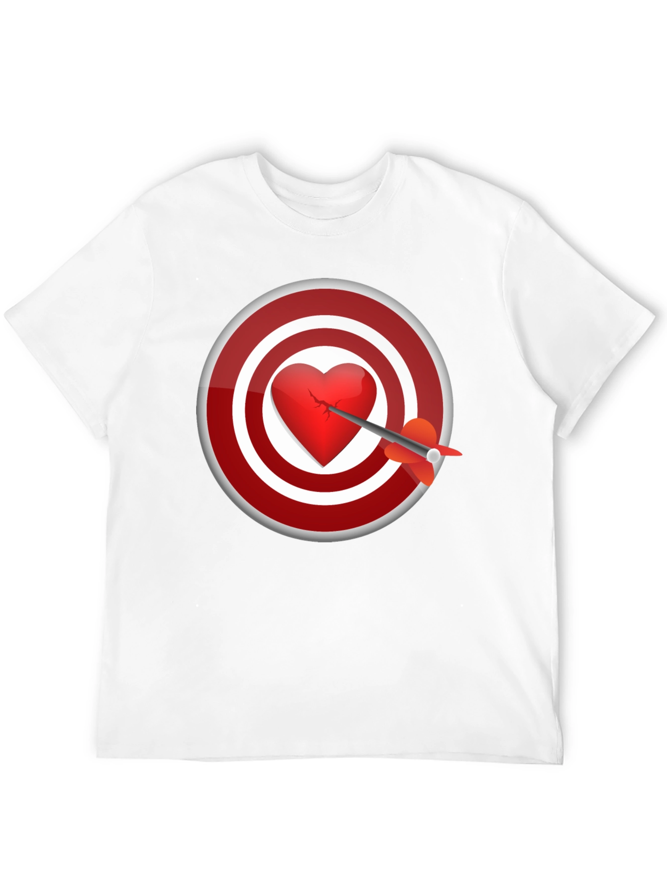 Heart Target T-Shirt - Love Hurts But Style Doesnt!