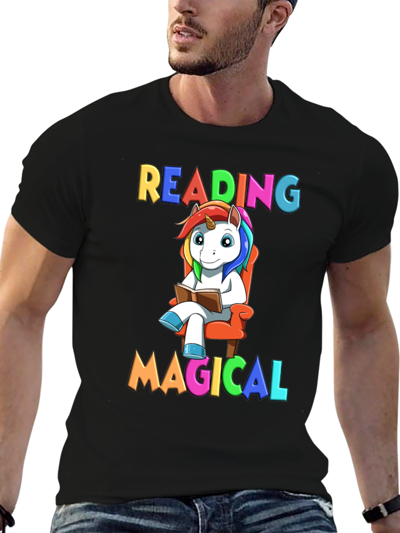 Reading Magical Unicorn T-Shirt