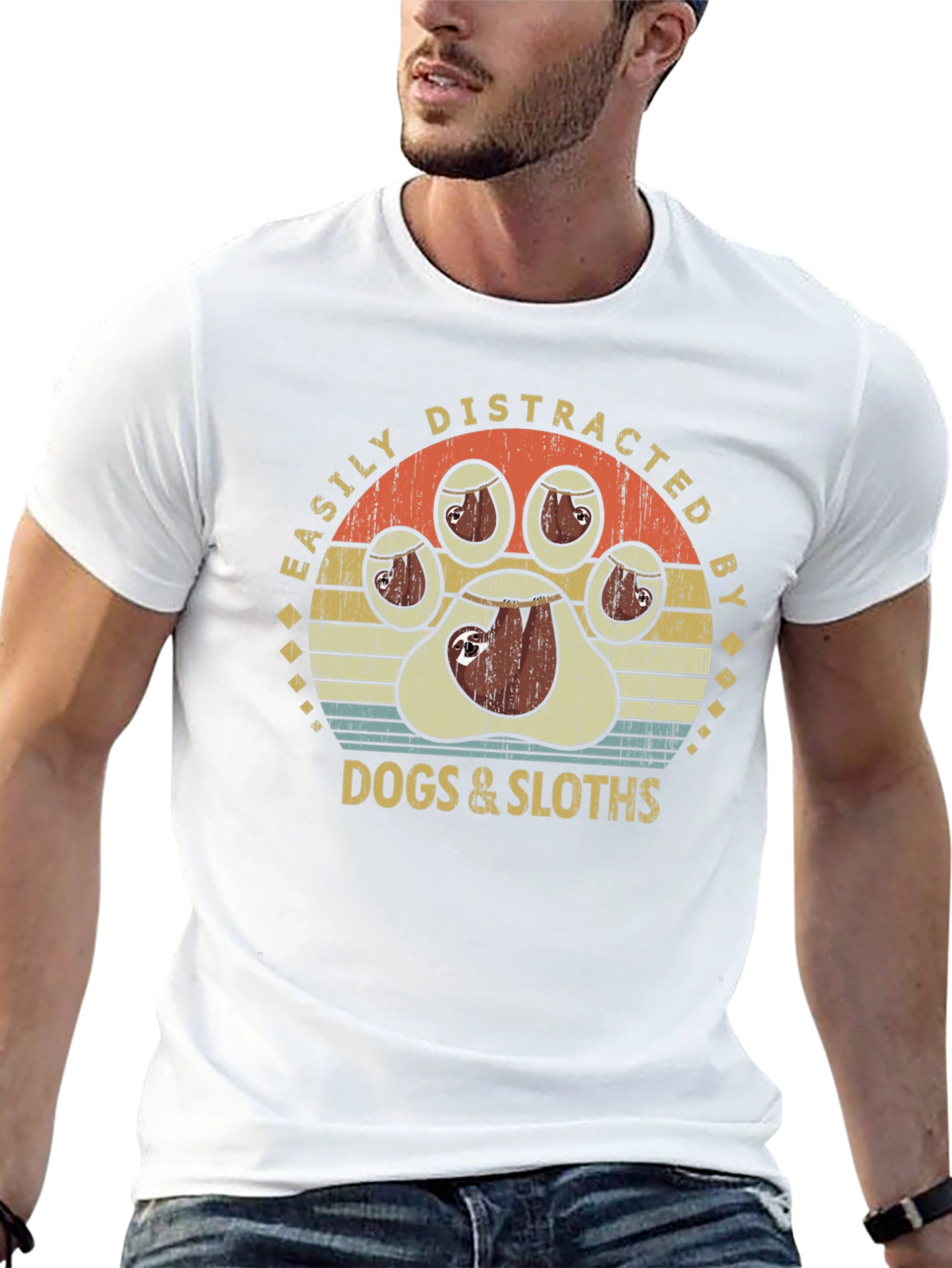 Easily Distracted by Dogs & Sloths T-Shirt