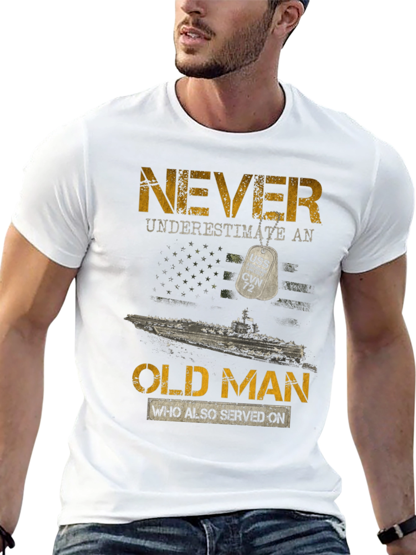Never Underestimate an Old Man T-Shirt