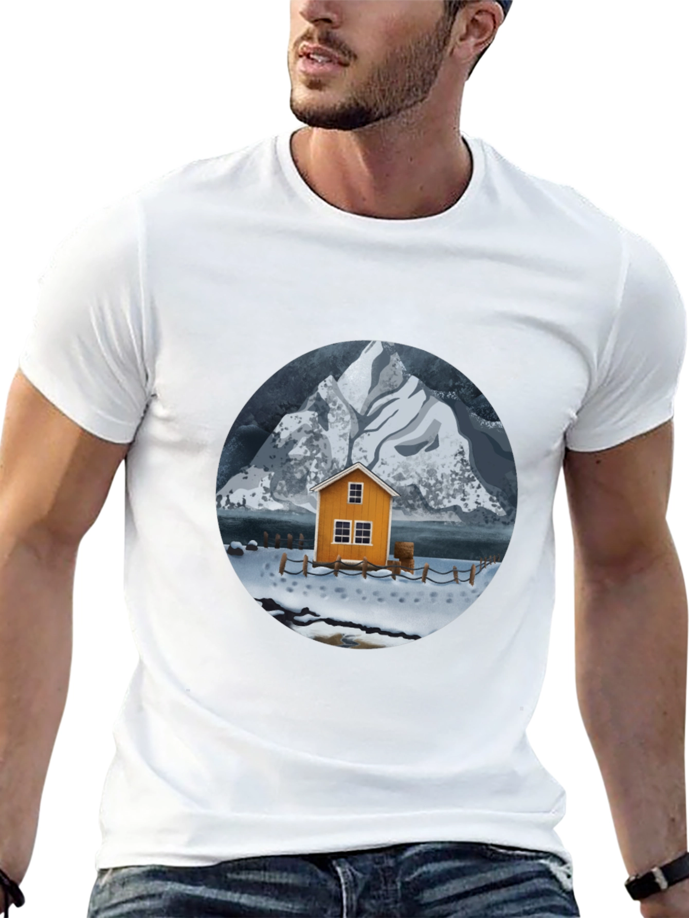 Winter Cabin Graphic Tee
