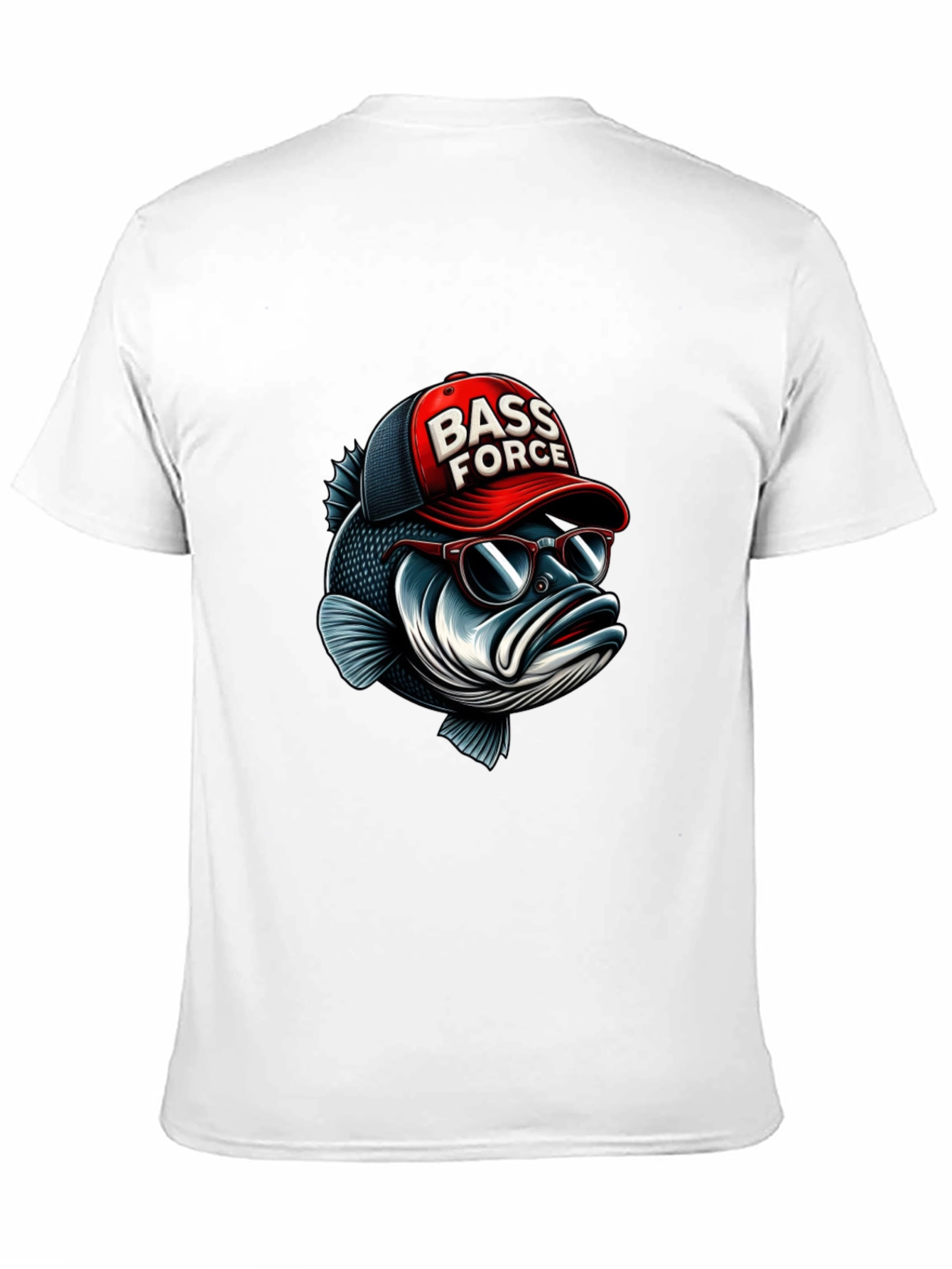 Bass Force T-Shirt - Cool Fish Graphic Tee
