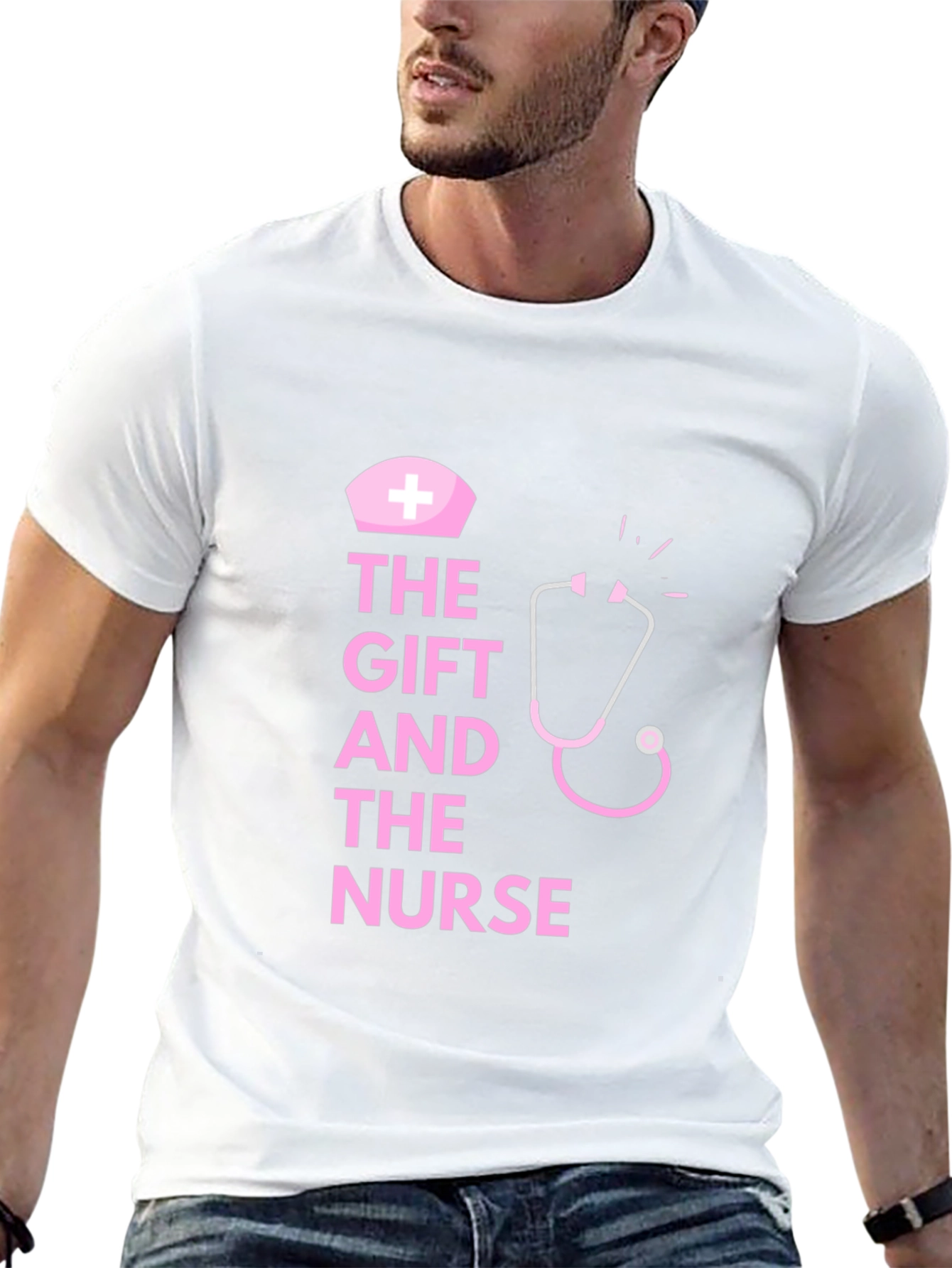 The Gift and the Nurse Black T-Shirt