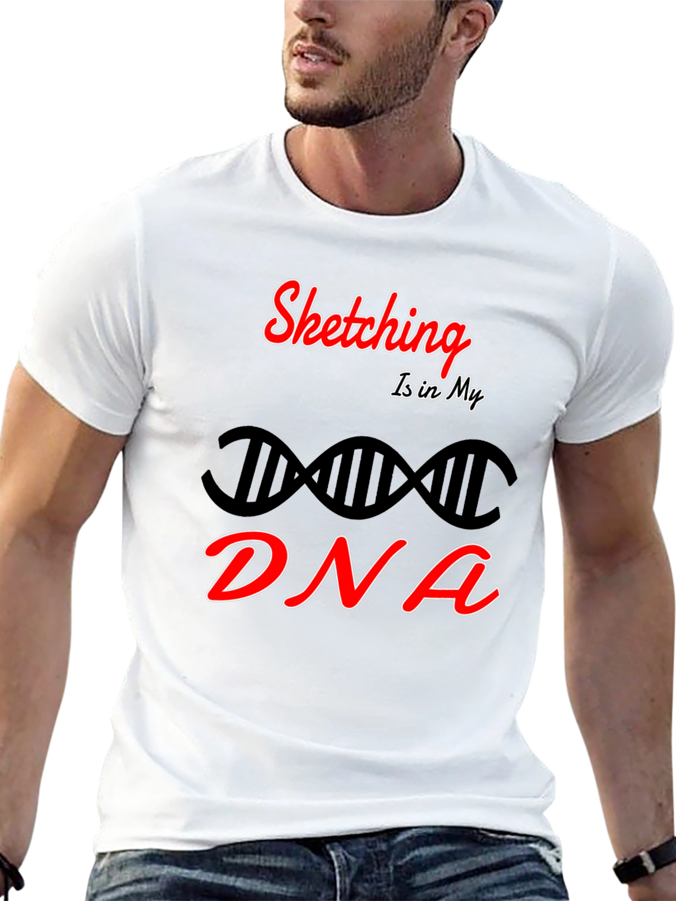 Sketching DNA T-Shirt - Artist Apparel