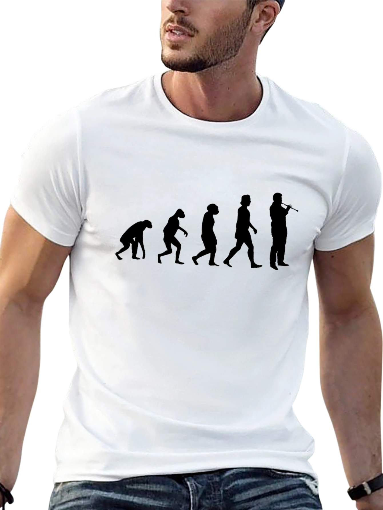 Evolution of Music Black T-Shirt