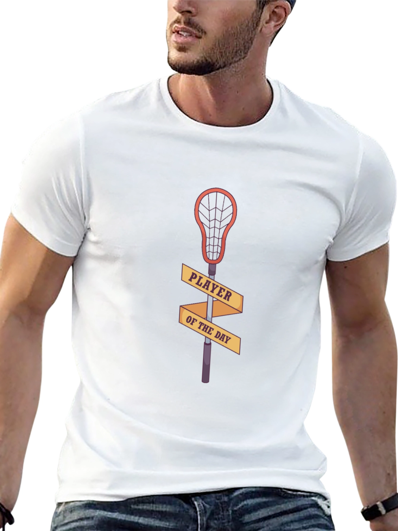 Lacrosse Player of the Day Black T-Shirt