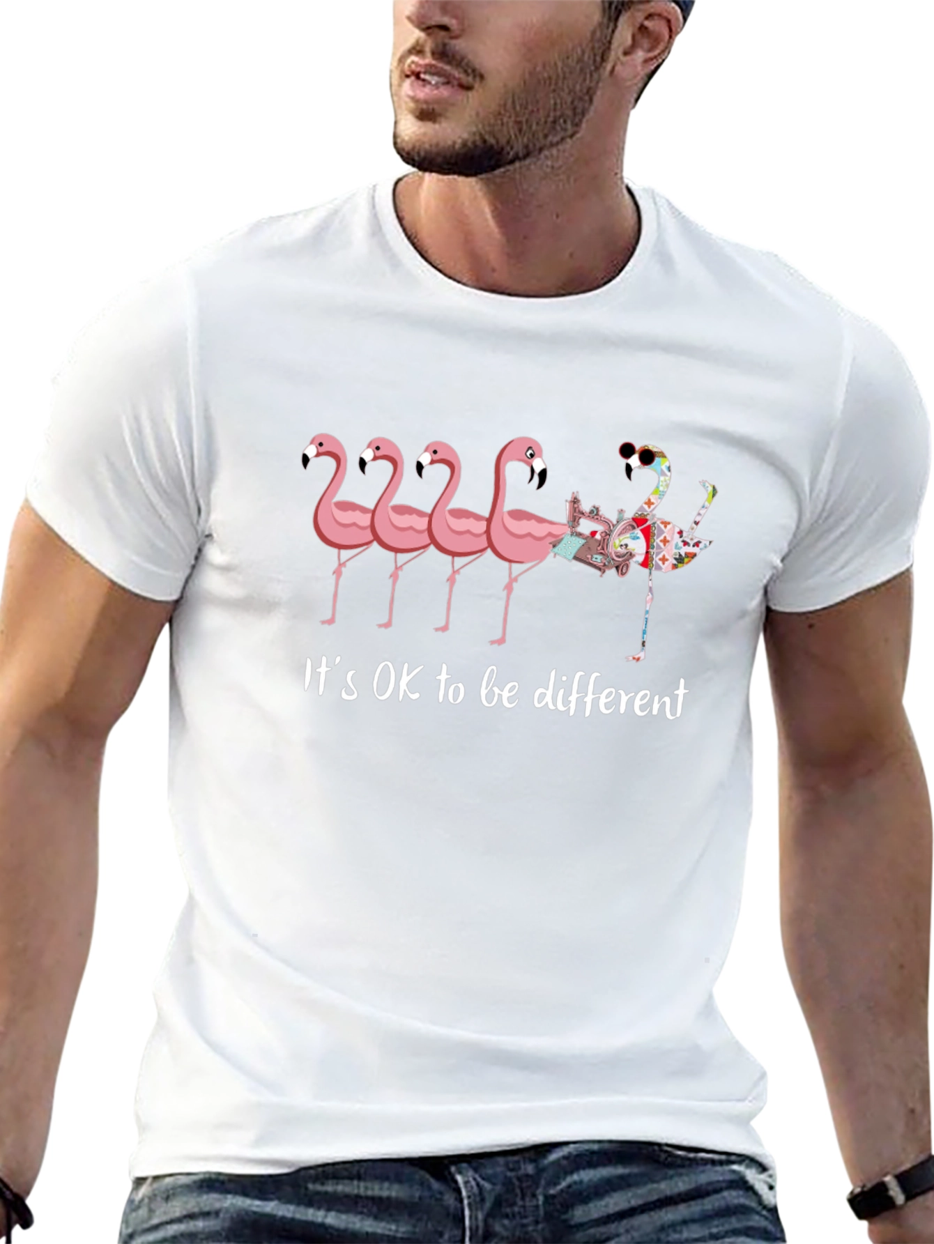 Its OK to be Different Flamingo T-Shirt