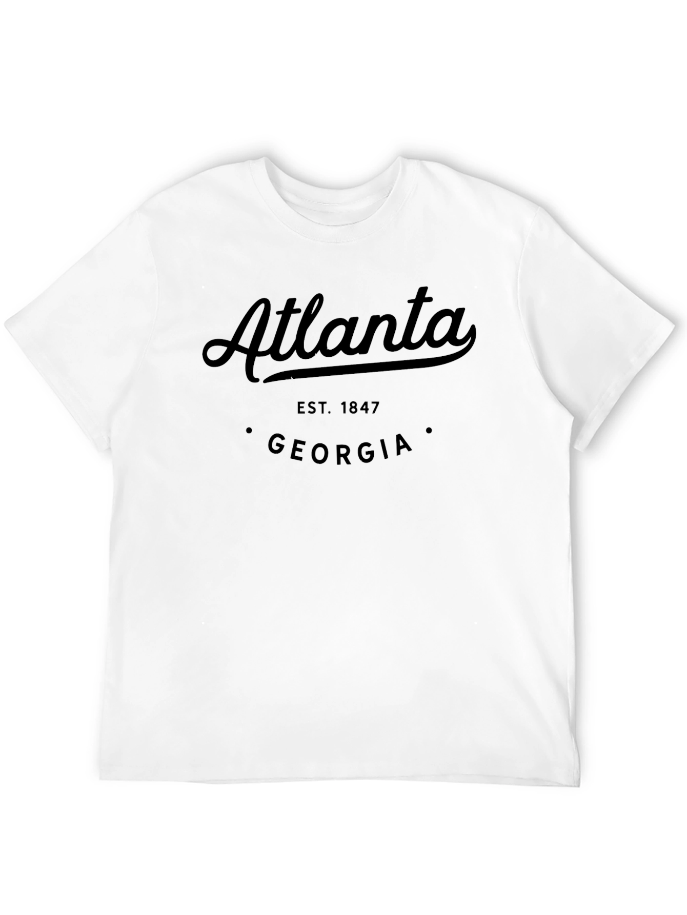 Atlanta Georgia Est. 1847 Black T-Shirt