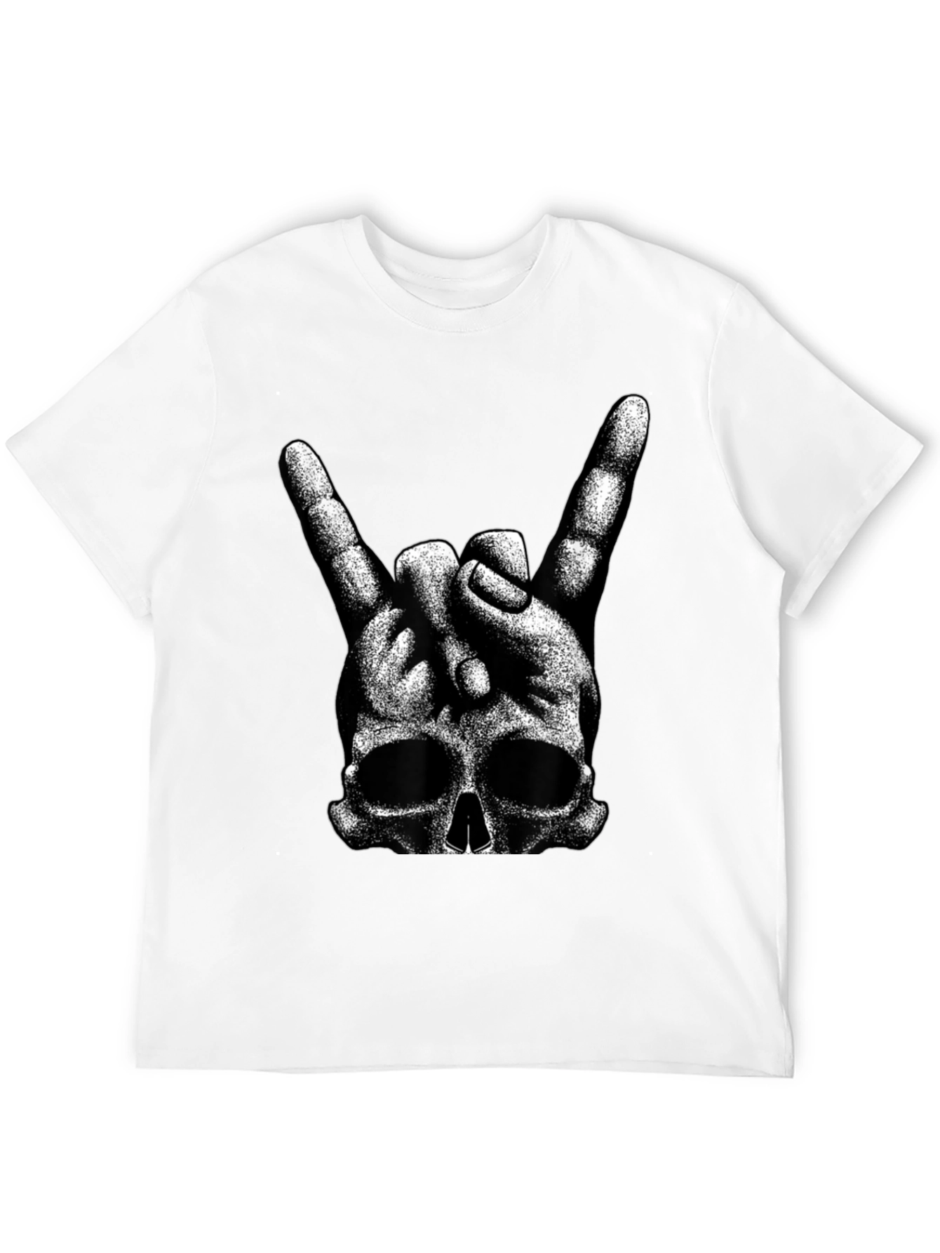 Rock On Skull Graphic T-Shirt