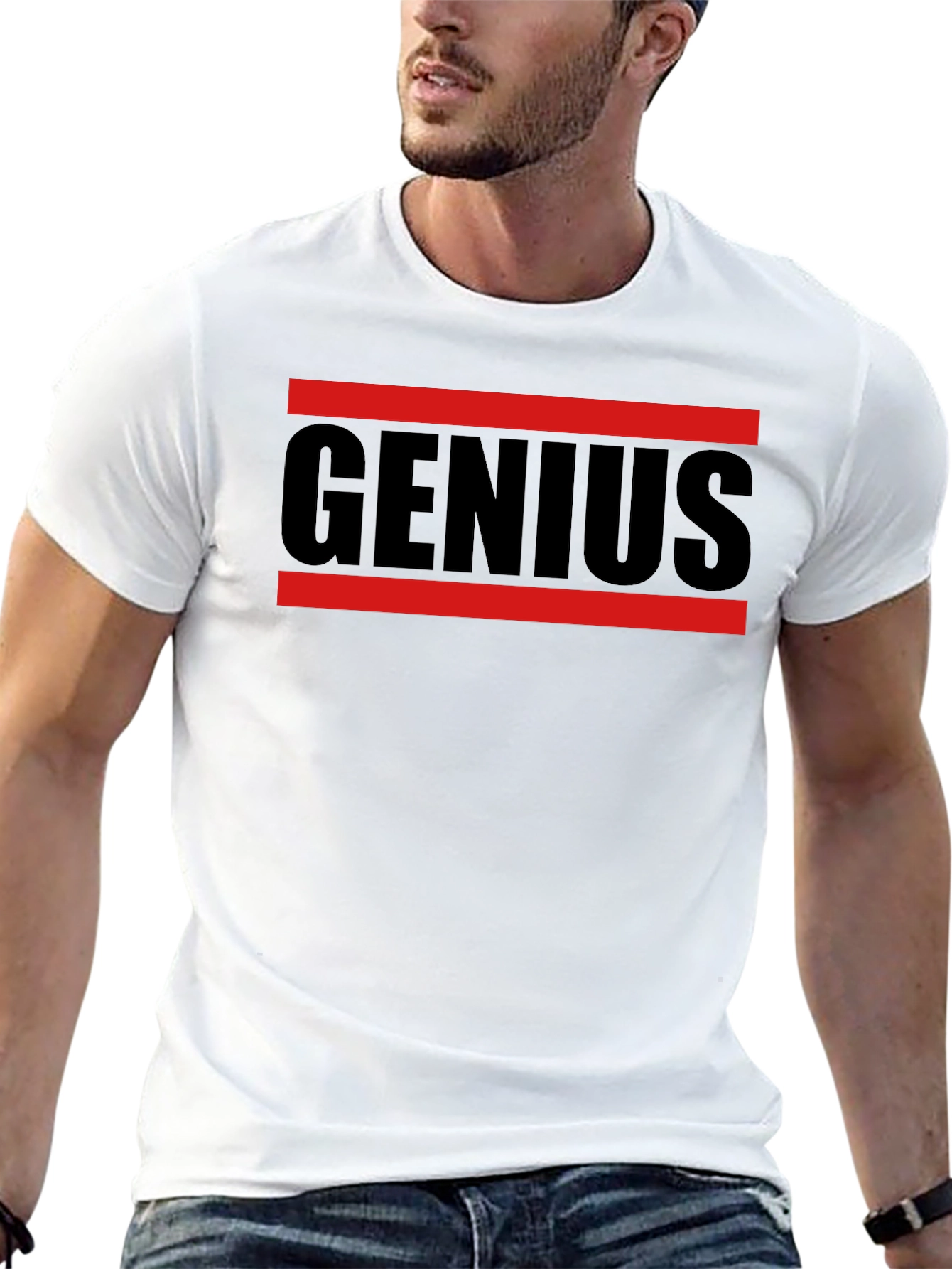 Genius Graphic Tee - Bold Black T-Shirt