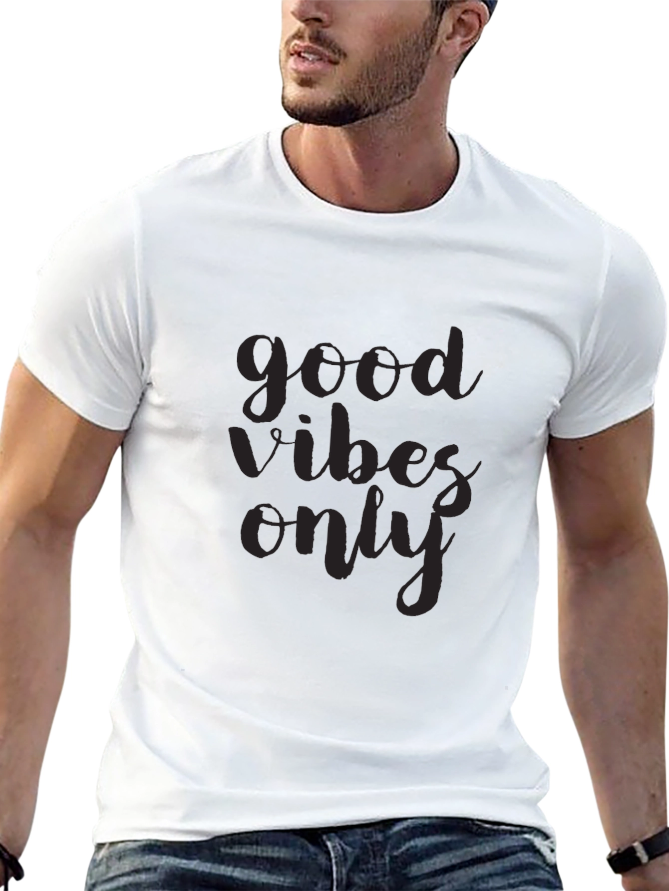 Good Vibes Only Black Graphic Tee