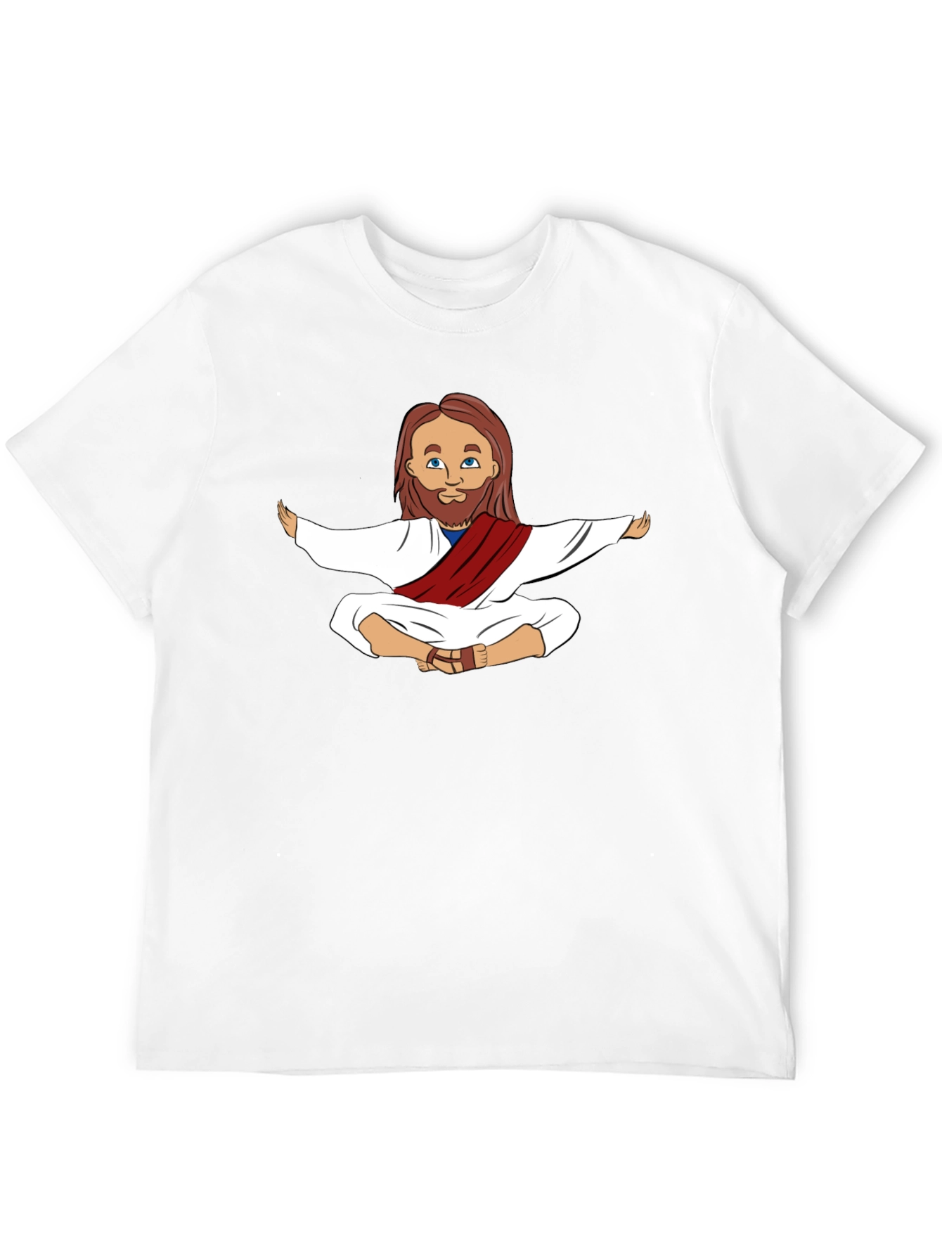 Meditating Jesus Graphic T-Shirt
